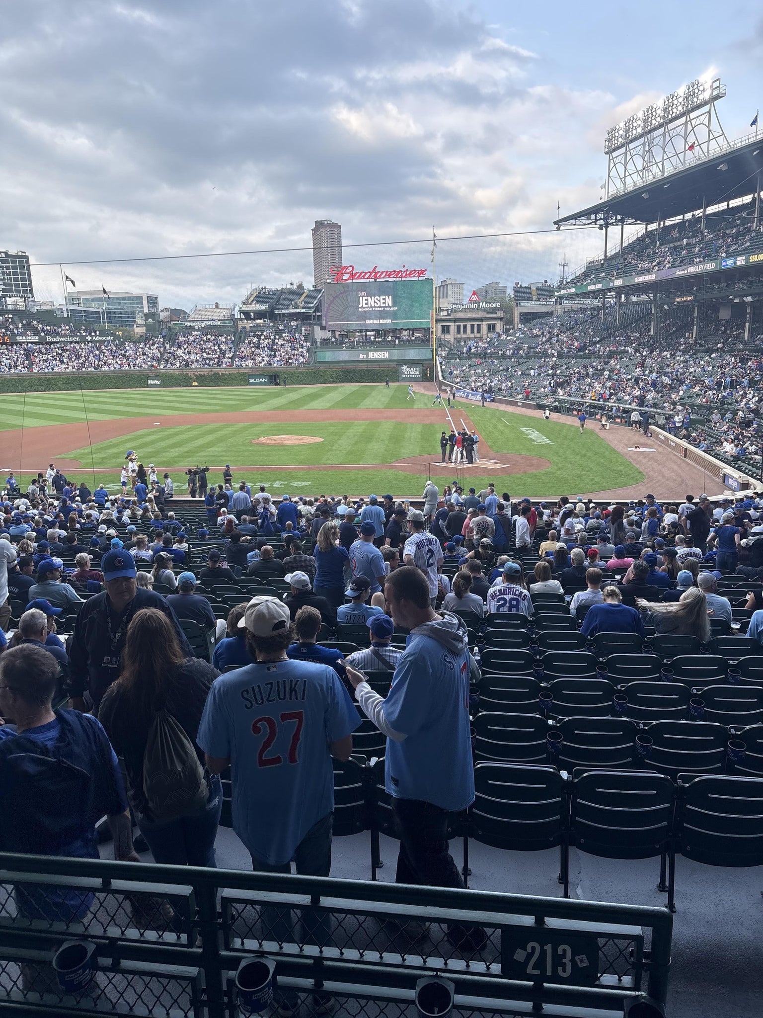 Real Fan View taken from Section 213 at Wrigley Field by Ryan B
