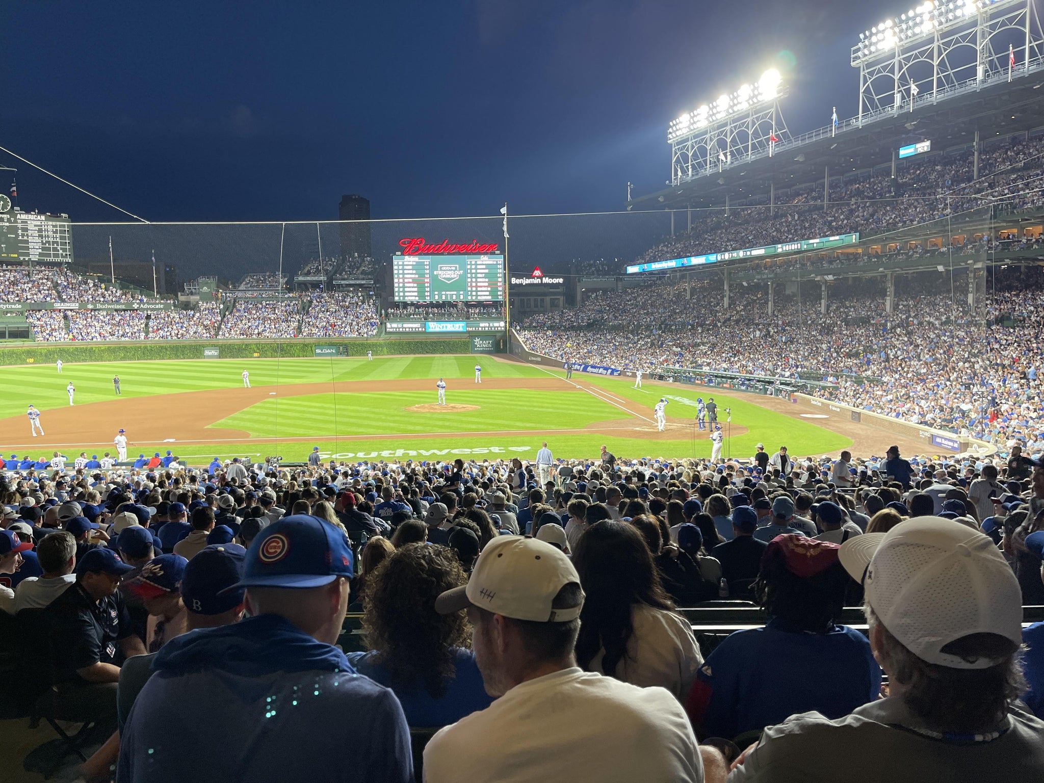 Real Fan View taken from Section 213 at Wrigley Field by Betsy L