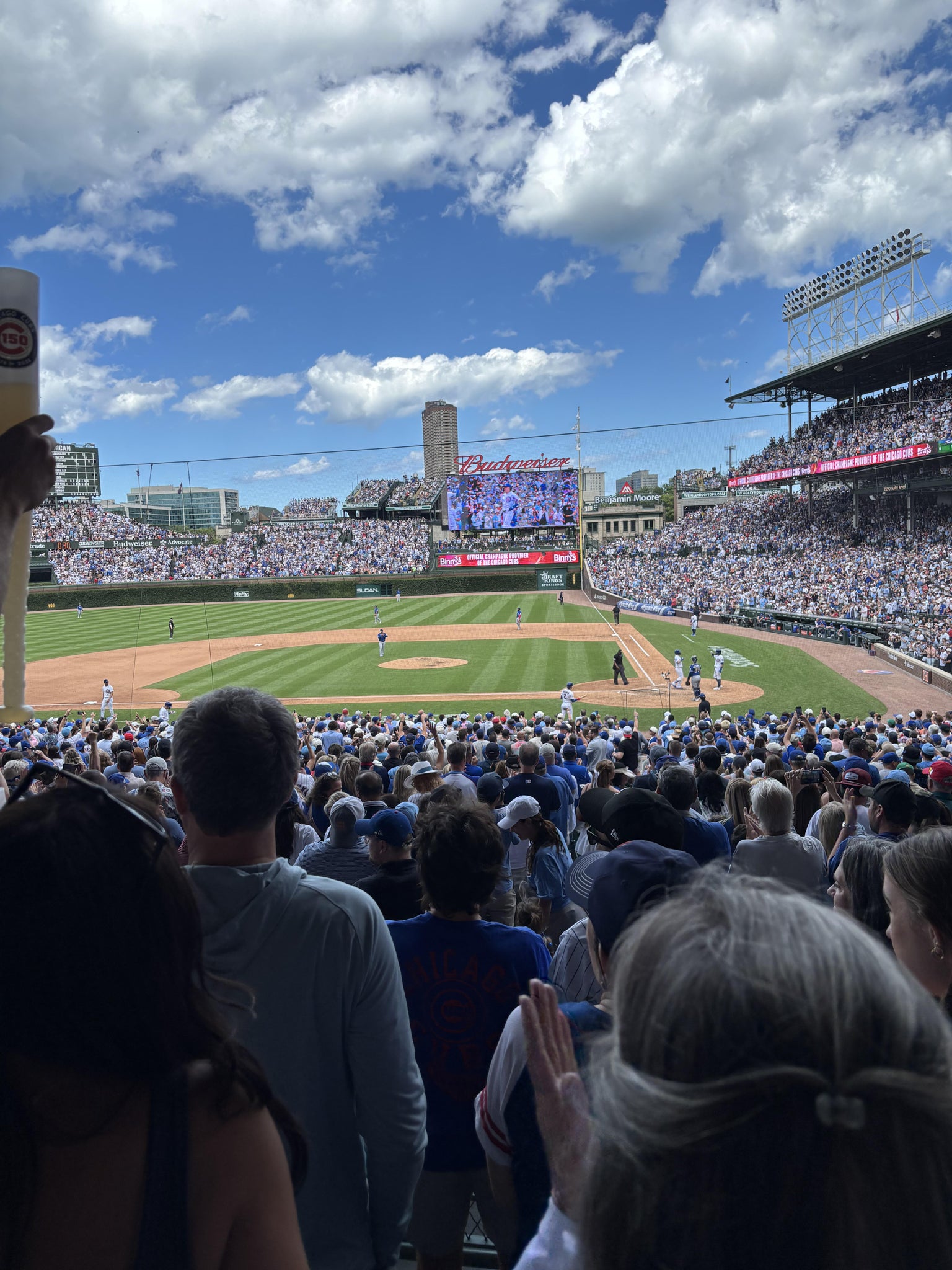 Real Fan View taken from Section 213 at Wrigley Field by Anthony N