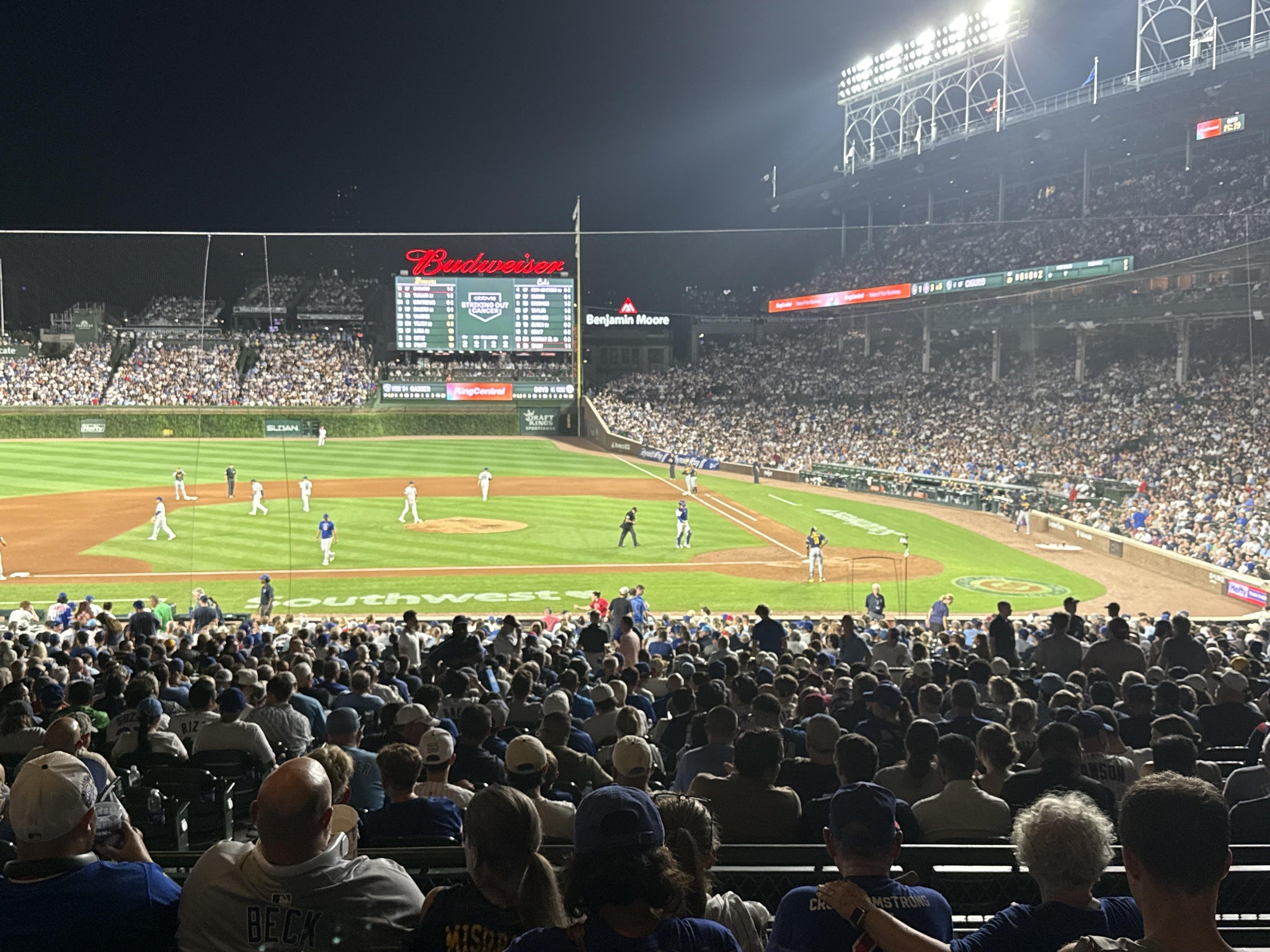 Real Fan View taken from Section 213 at Wrigley Field by Anthony M