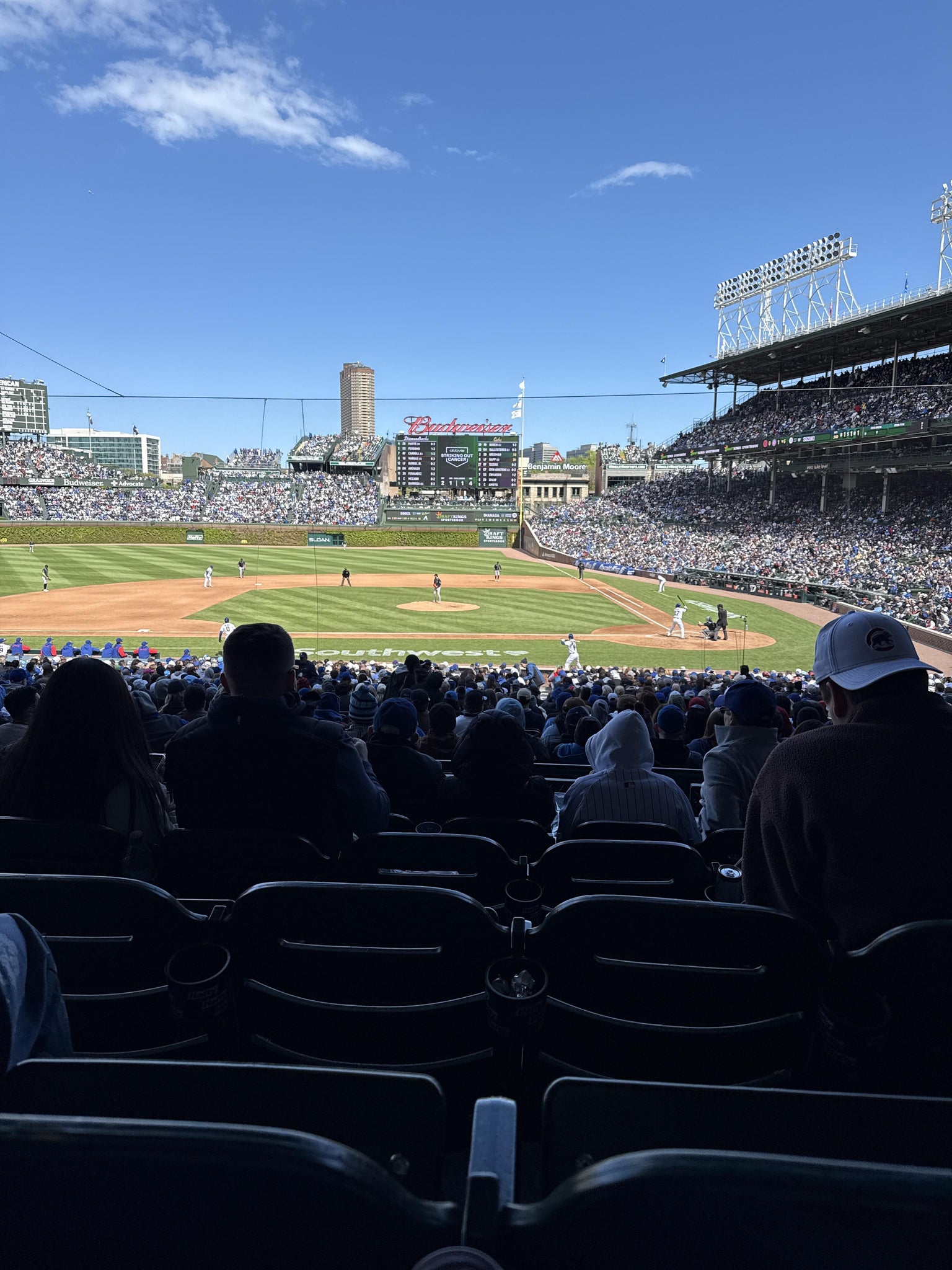 Real Fan View taken from Section 213 at Wrigley Field by Kylie S