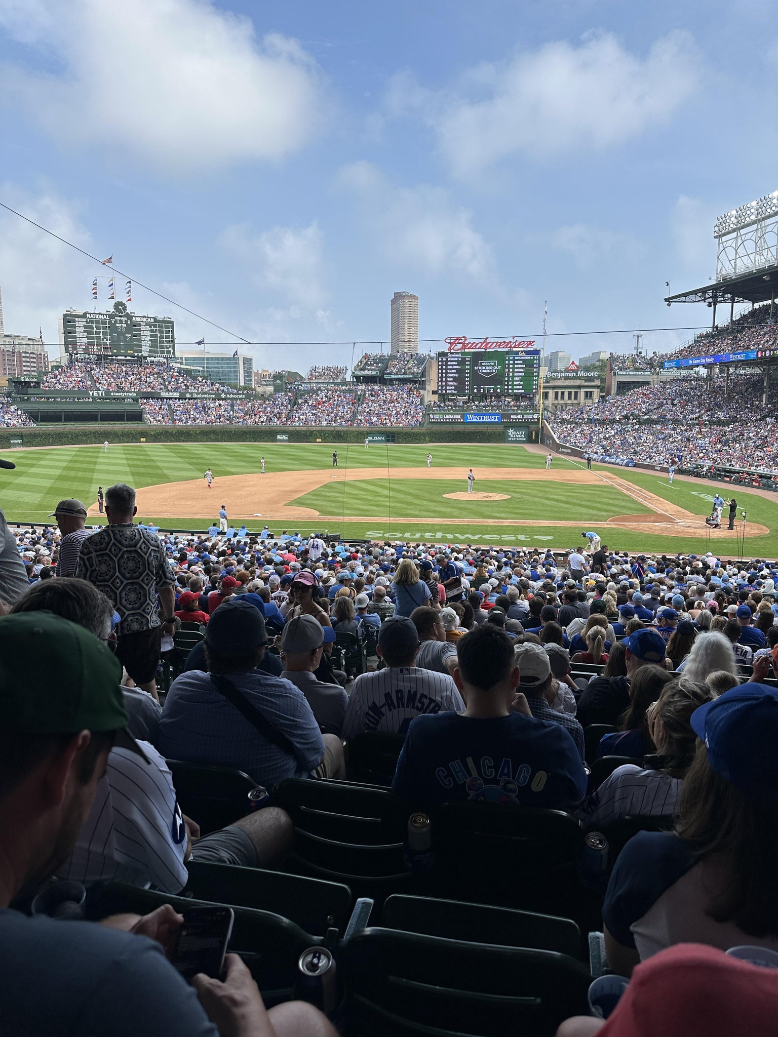 Real Fan View taken from Section 213 at Wrigley Field by Mitchell D
