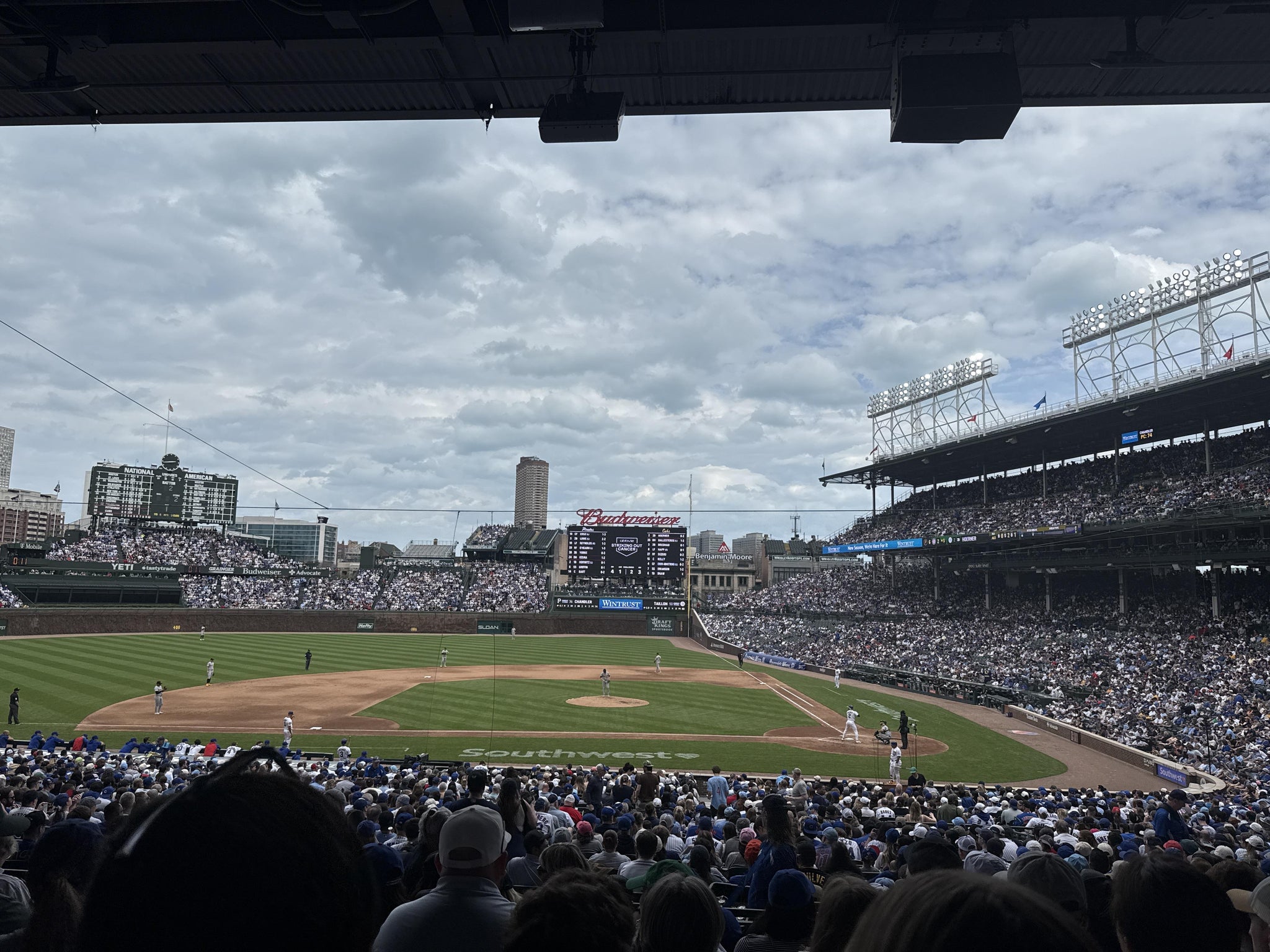Real Fan View taken from Section 213 at Wrigley Field by Anonymous User