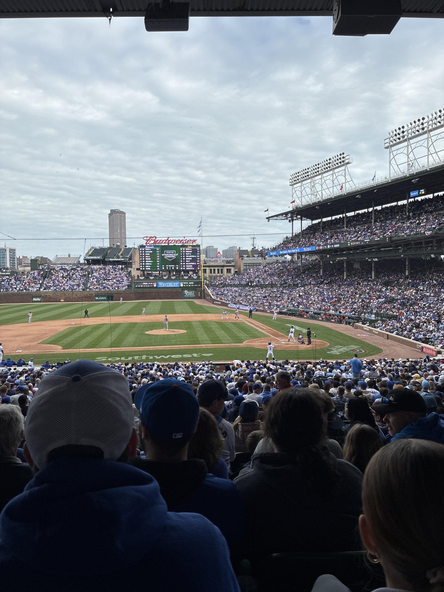Real Fan View taken from Section 213 at Wrigley Field by Valeria R