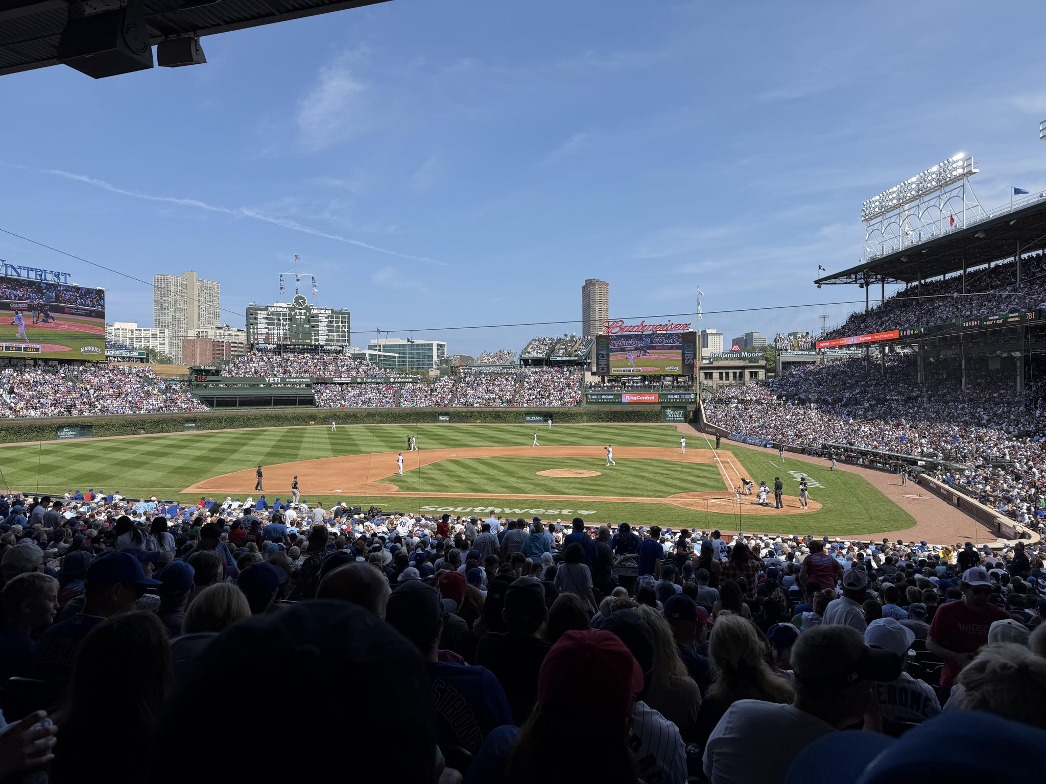 Real Fan View taken from Section 213 at Wrigley Field by Kyle V