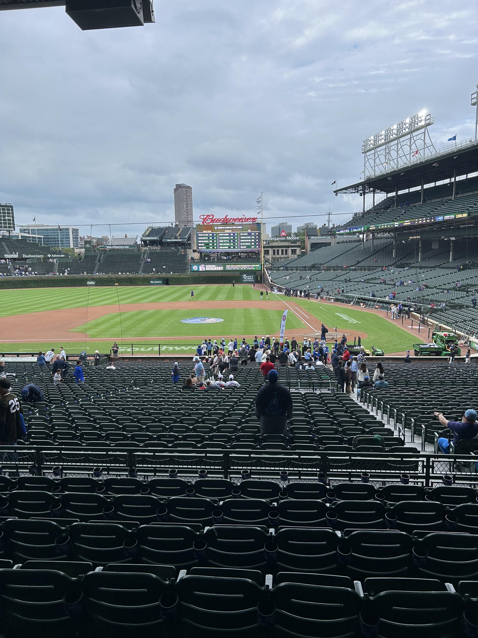 Real Fan View taken from Section 213 at Wrigley Field by Brian M