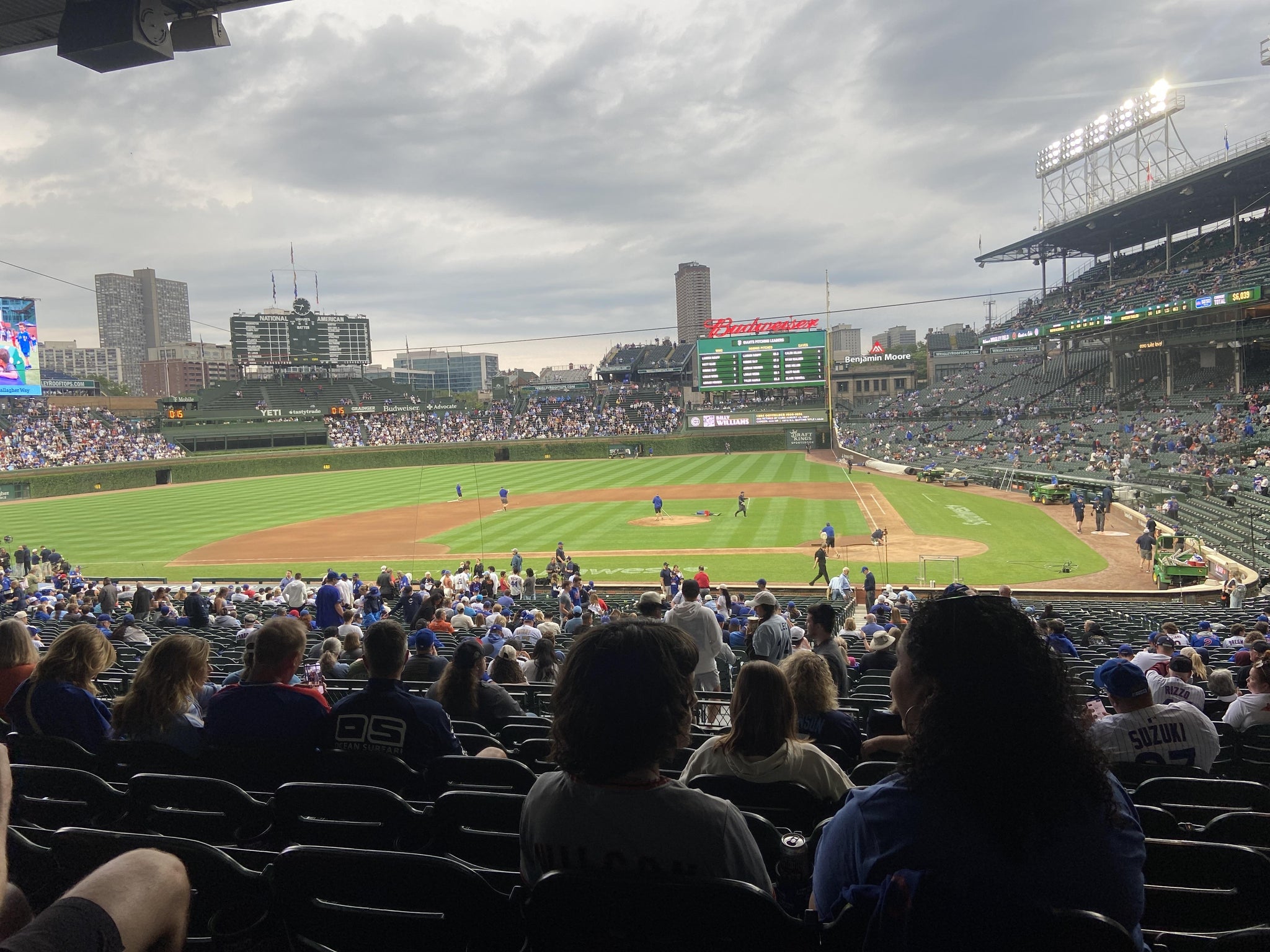 Real Fan View taken from Section 213 at Wrigley Field by Jessica P