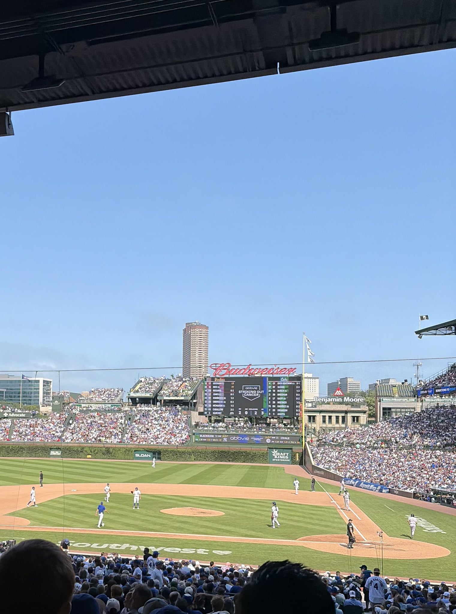 Real Fan View taken from Section 213 at Wrigley Field by Danny G