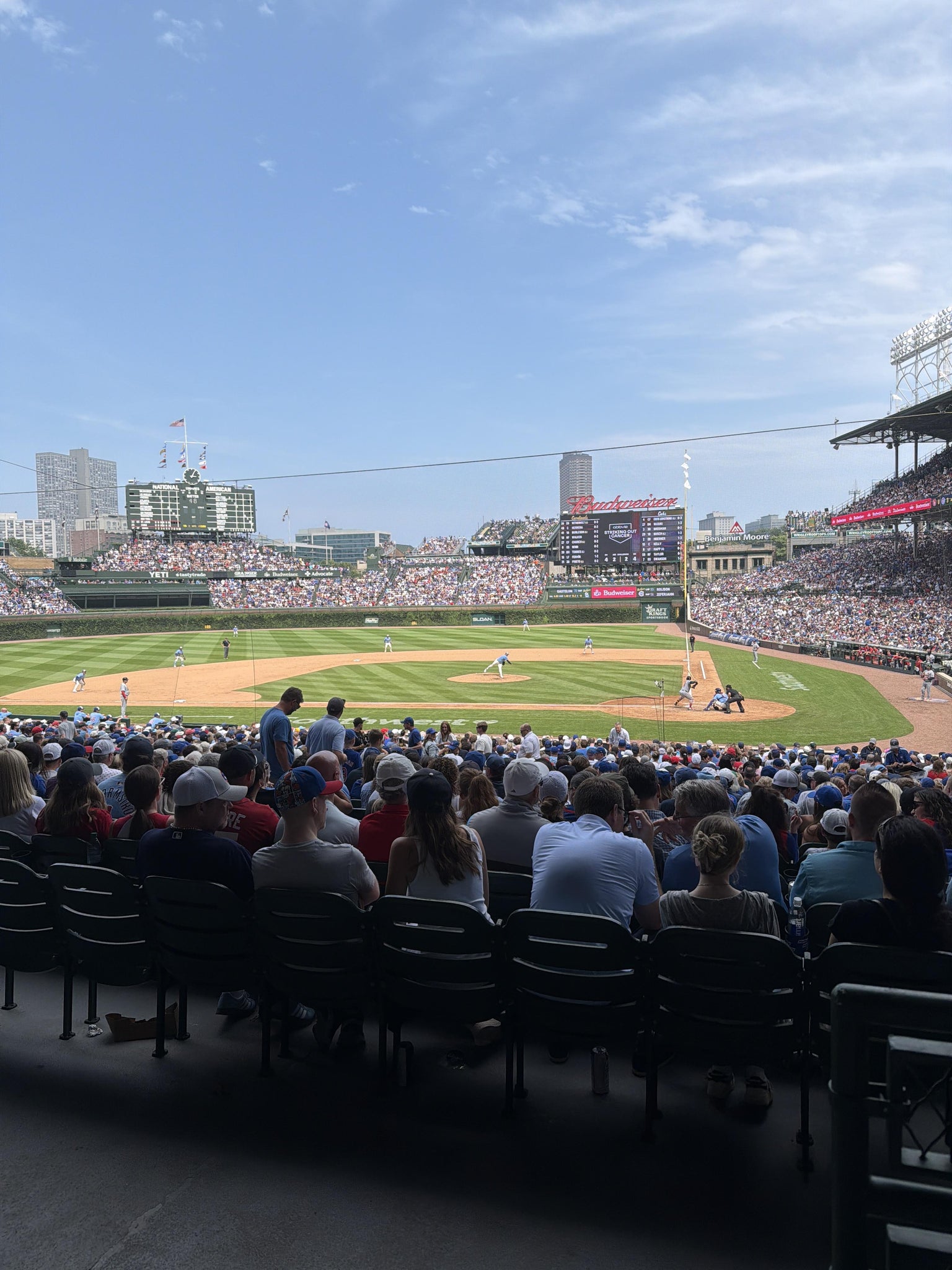 Real Fan View taken from Section 214 at Wrigley Field by Summer G