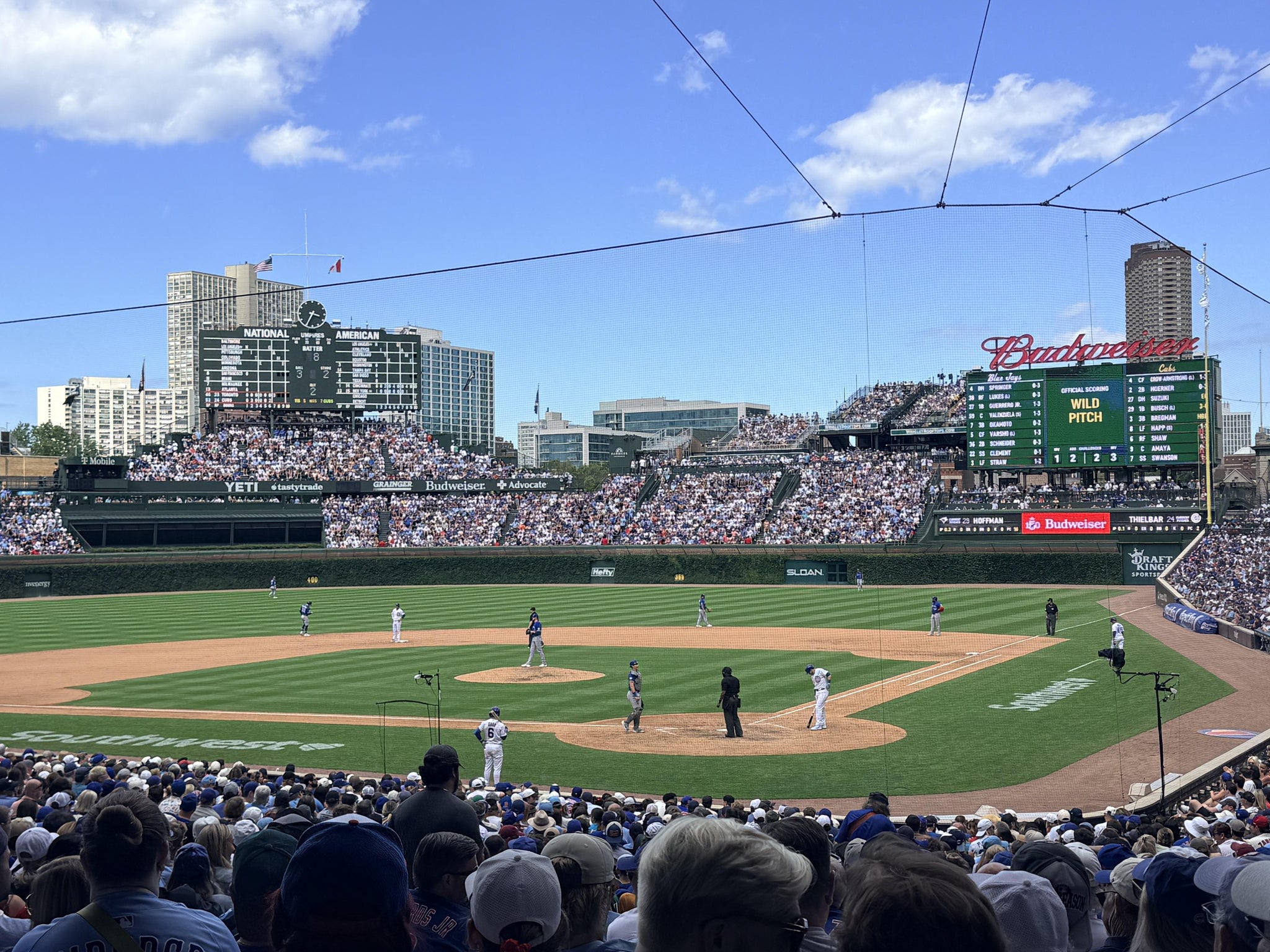 Real Fan View taken from Section 215 at Wrigley Field by Jennifer D