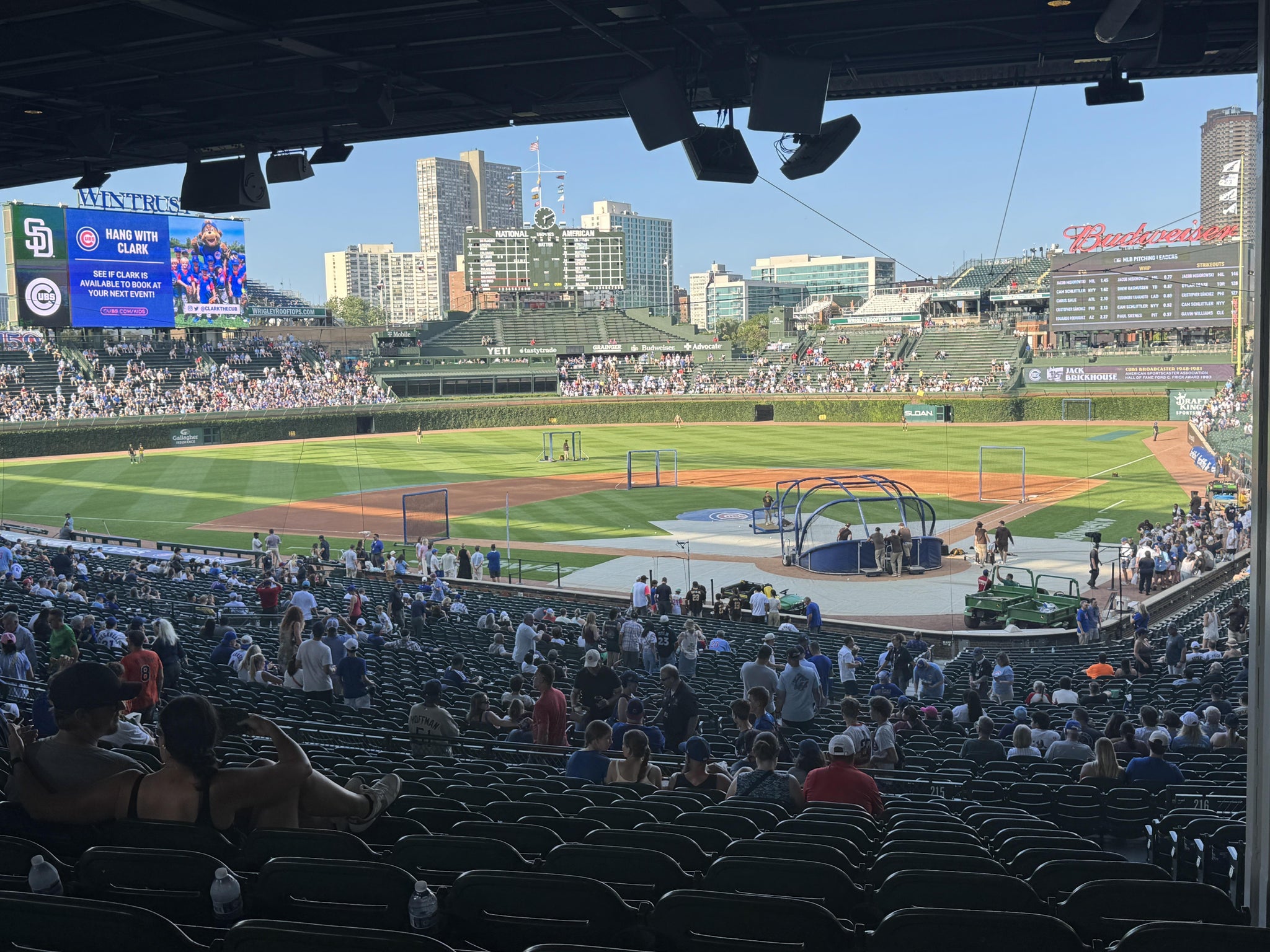 Real Fan View taken from Section 215 at Wrigley Field by Lori H