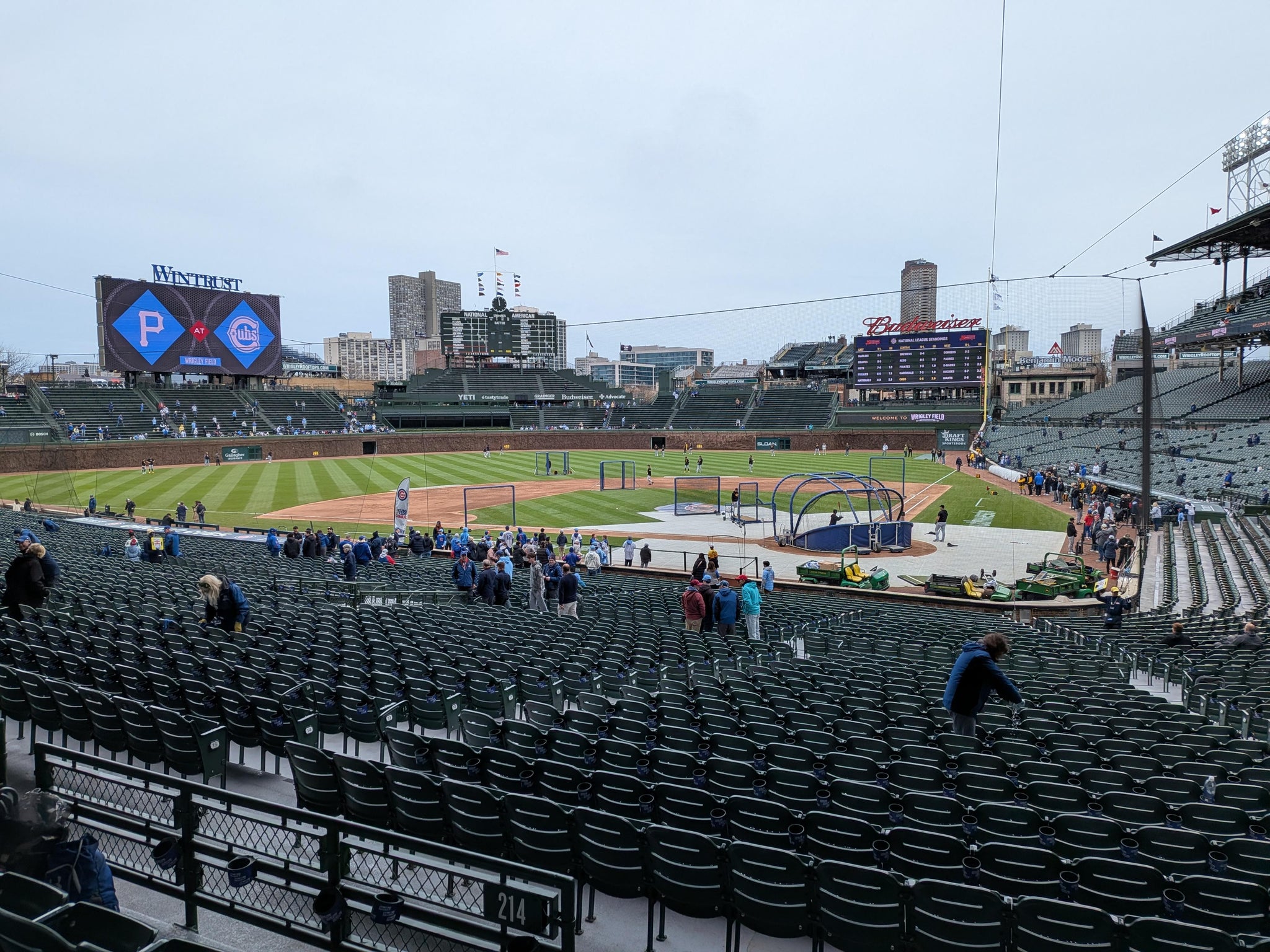 Real Fan View taken from Section 215 at Wrigley Field by John G