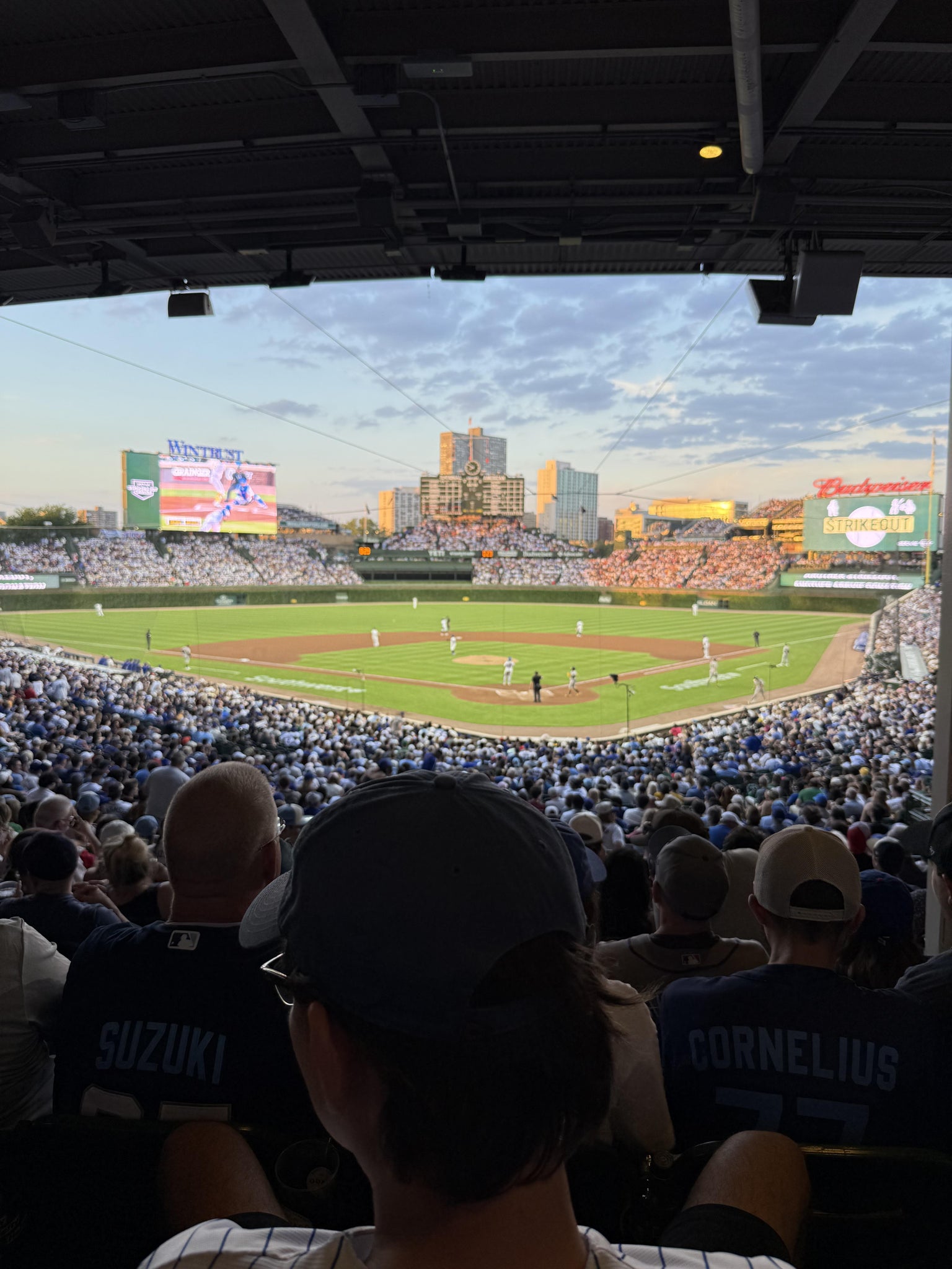 Real Fan View taken from Section 216 at Wrigley Field by Gavin F