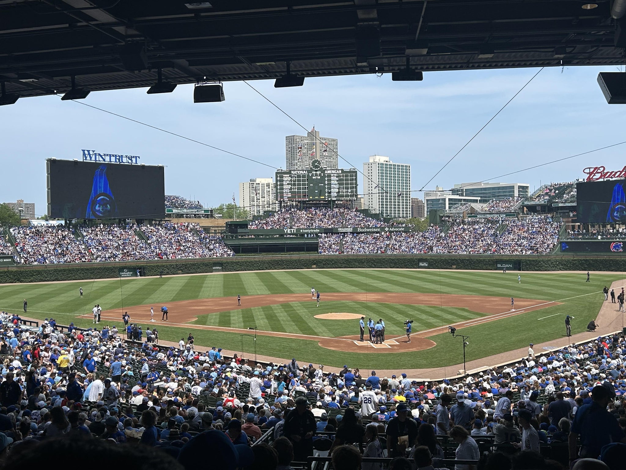 Real Fan View taken from Section 216 at Wrigley Field by Scott M