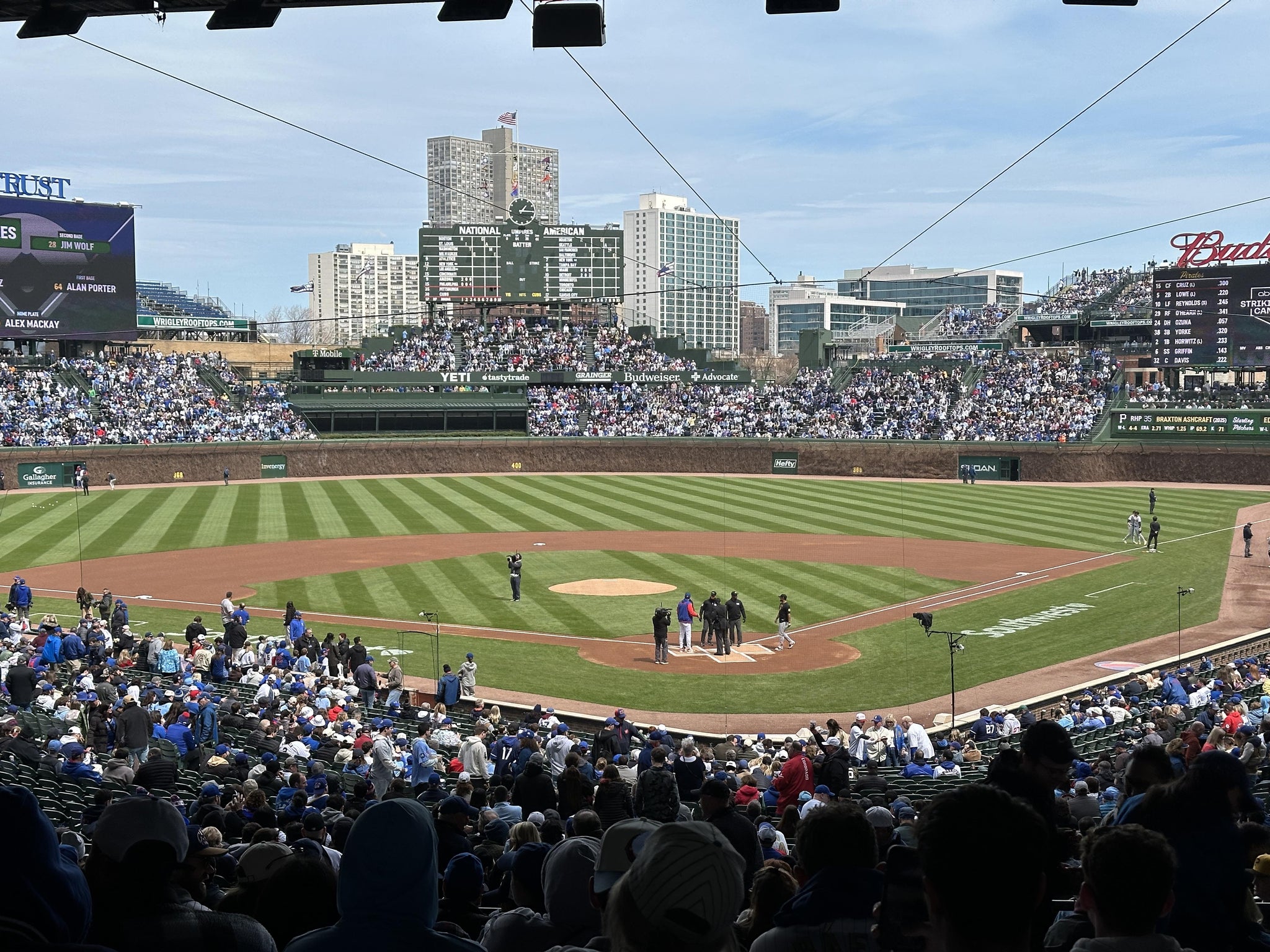 Real Fan View taken from Section 216 at Wrigley Field by Corey F