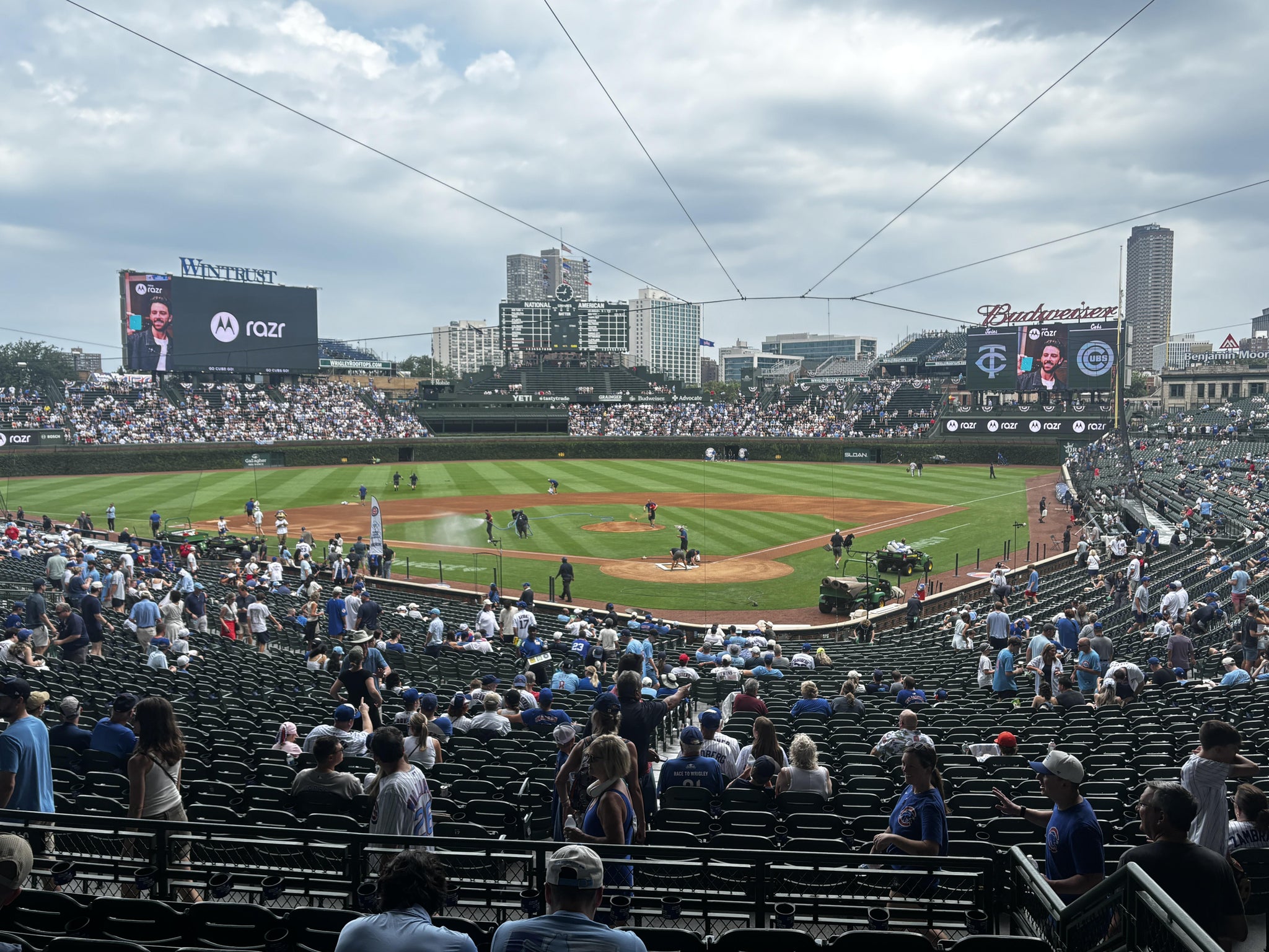 Real Fan View taken from Section 216 at Wrigley Field by Katie W