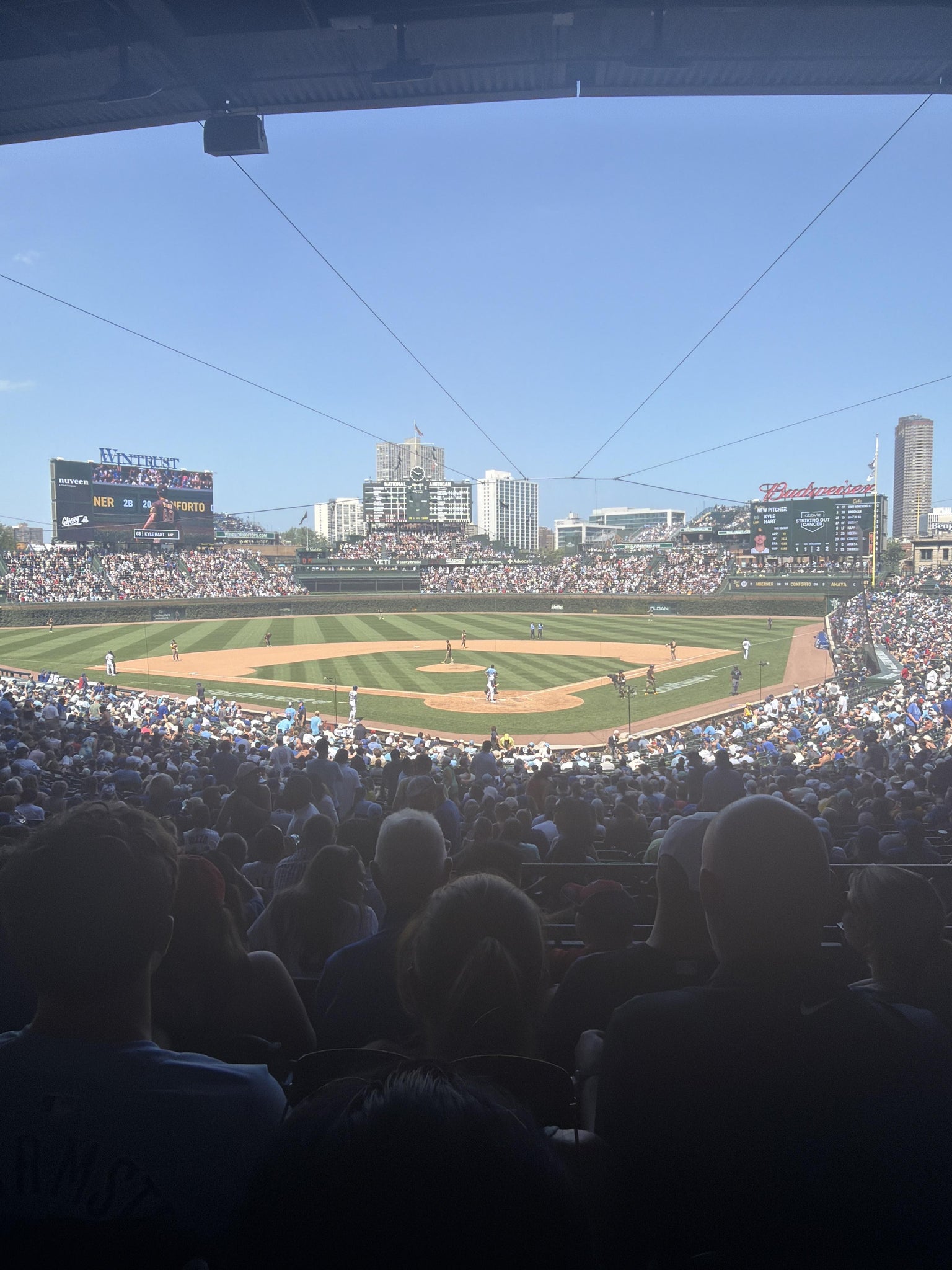 Real Fan View taken from Section 216 at Wrigley Field by Eric C