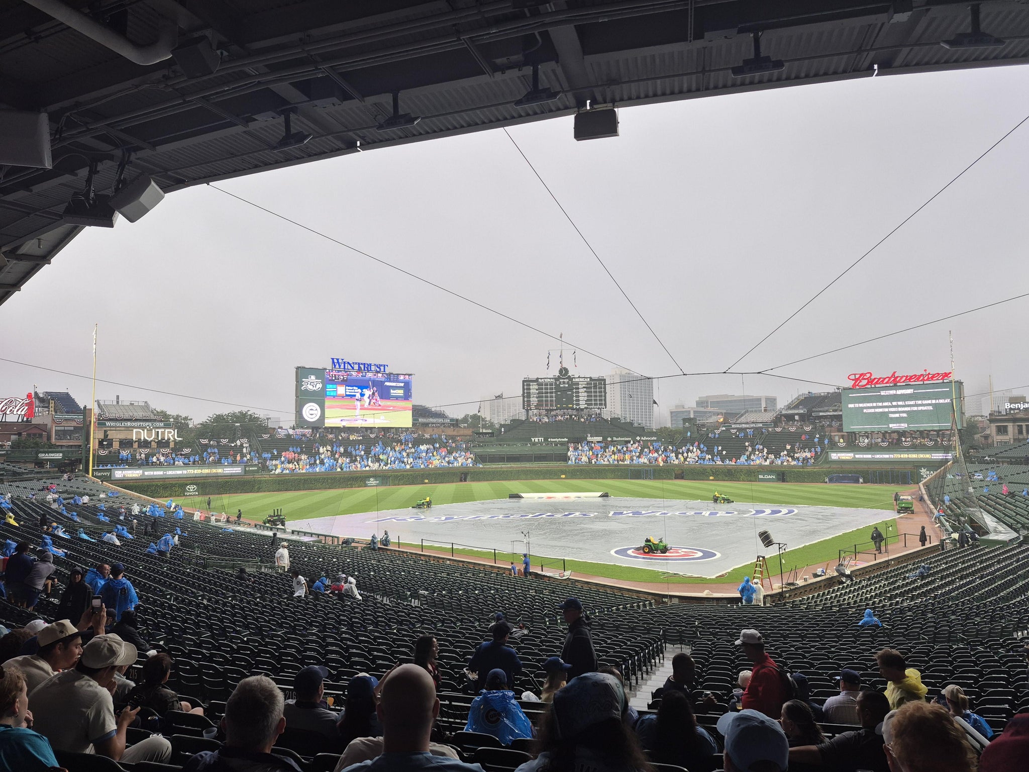 Real Fan View taken from Section 216 at Wrigley Field by Leonard T