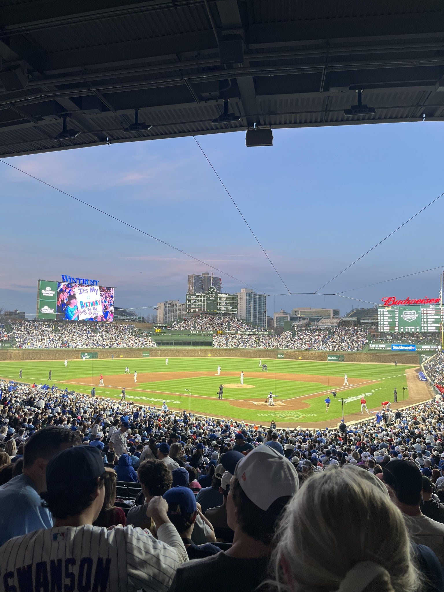 Real Fan View taken from Section 216 at Wrigley Field by Drew G