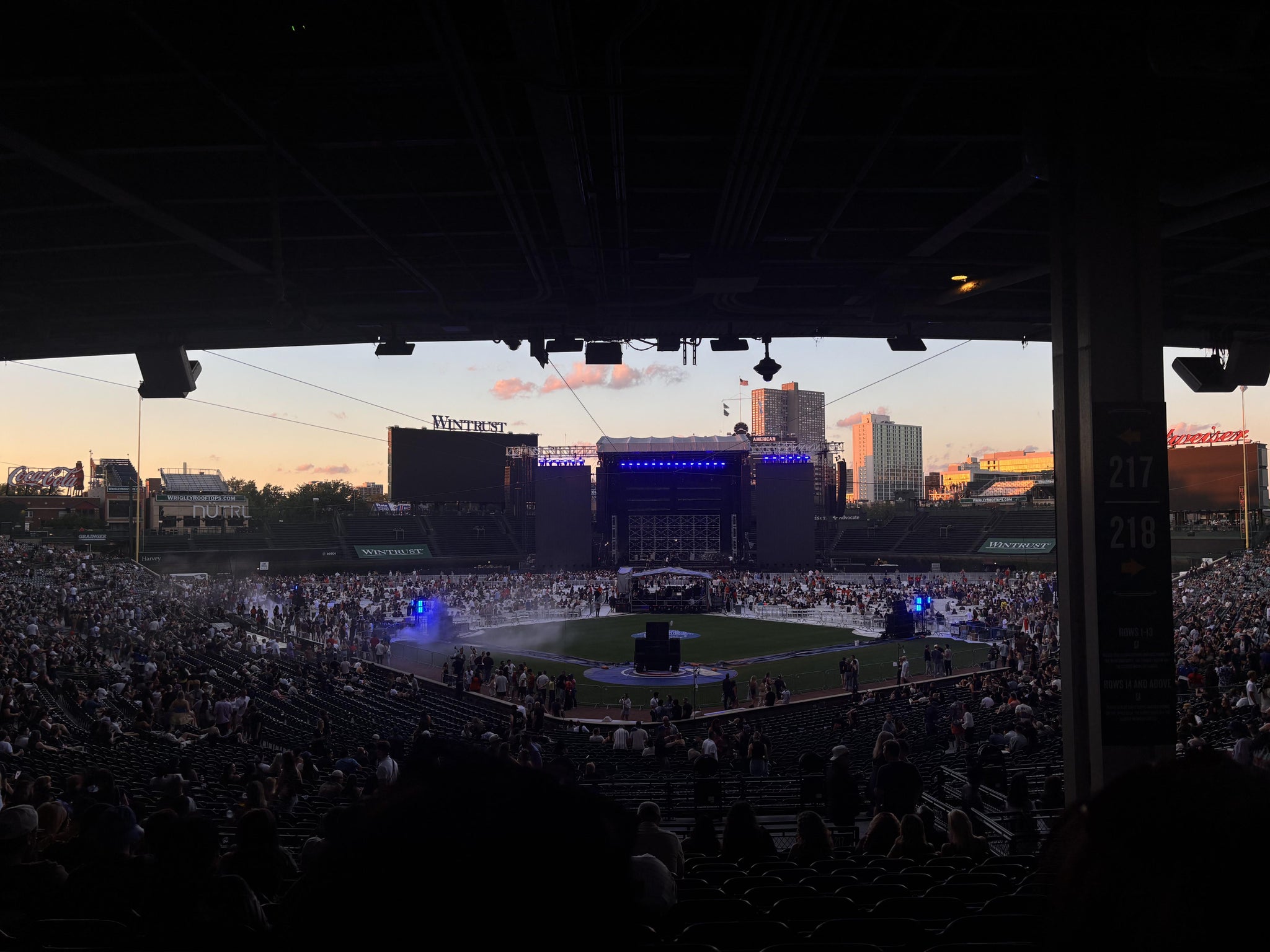 Real Fan View taken from Section 217 at Wrigley Field by Veveanna B