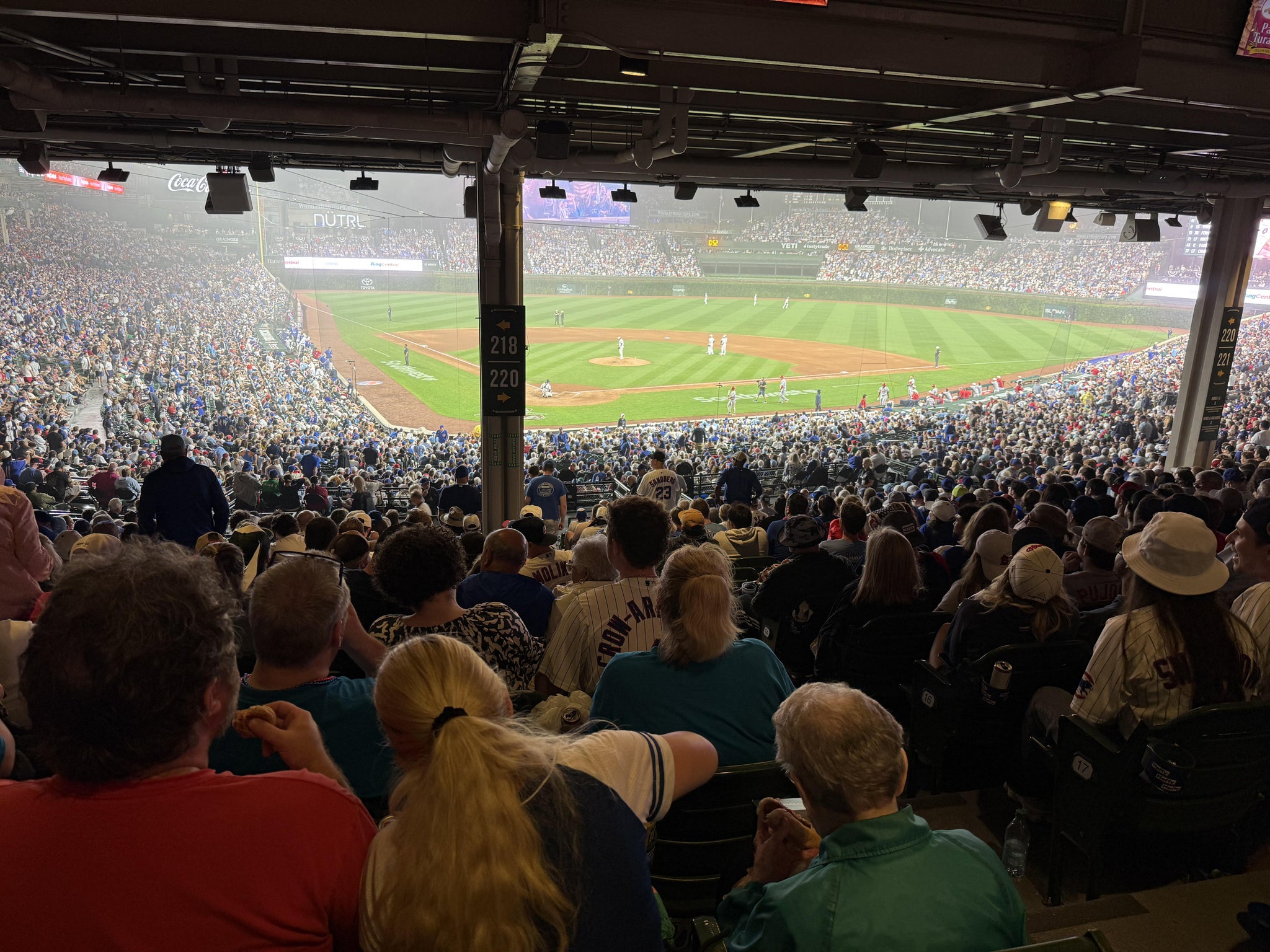 Real Fan View taken from Section 218 at Wrigley Field by Suzy G
