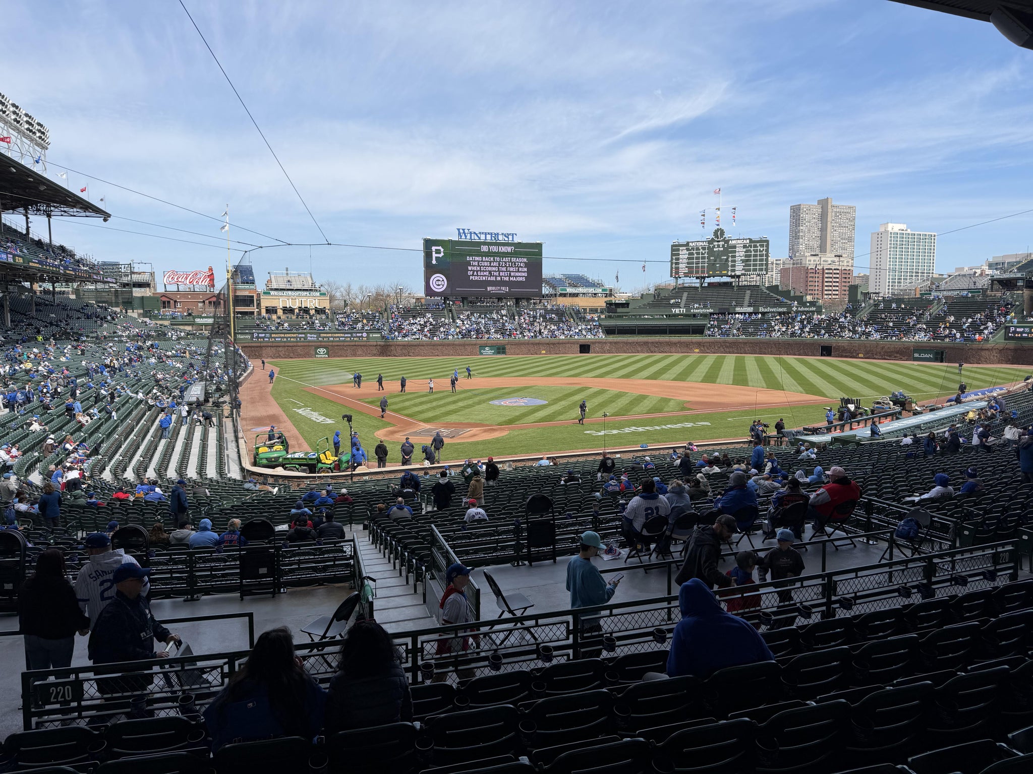Real Fan View taken from Section 220 at Wrigley Field by Joshua S
