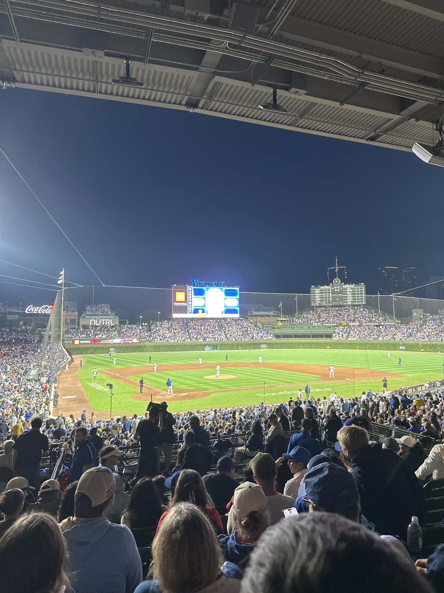 Real Fan View taken from Section 220 at Wrigley Field by J R