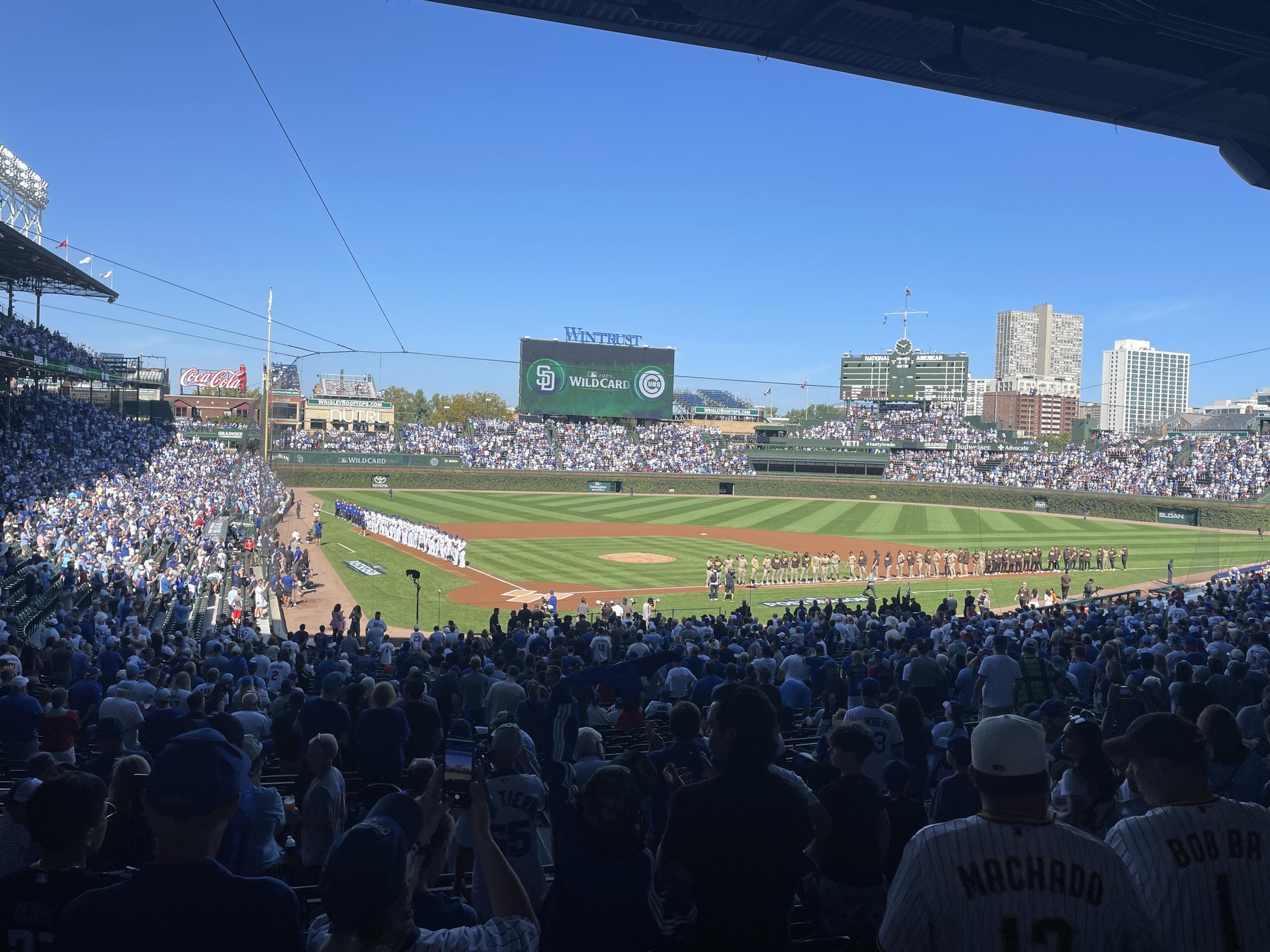 Real Fan View taken from Section 220 at Wrigley Field by Benjamin A