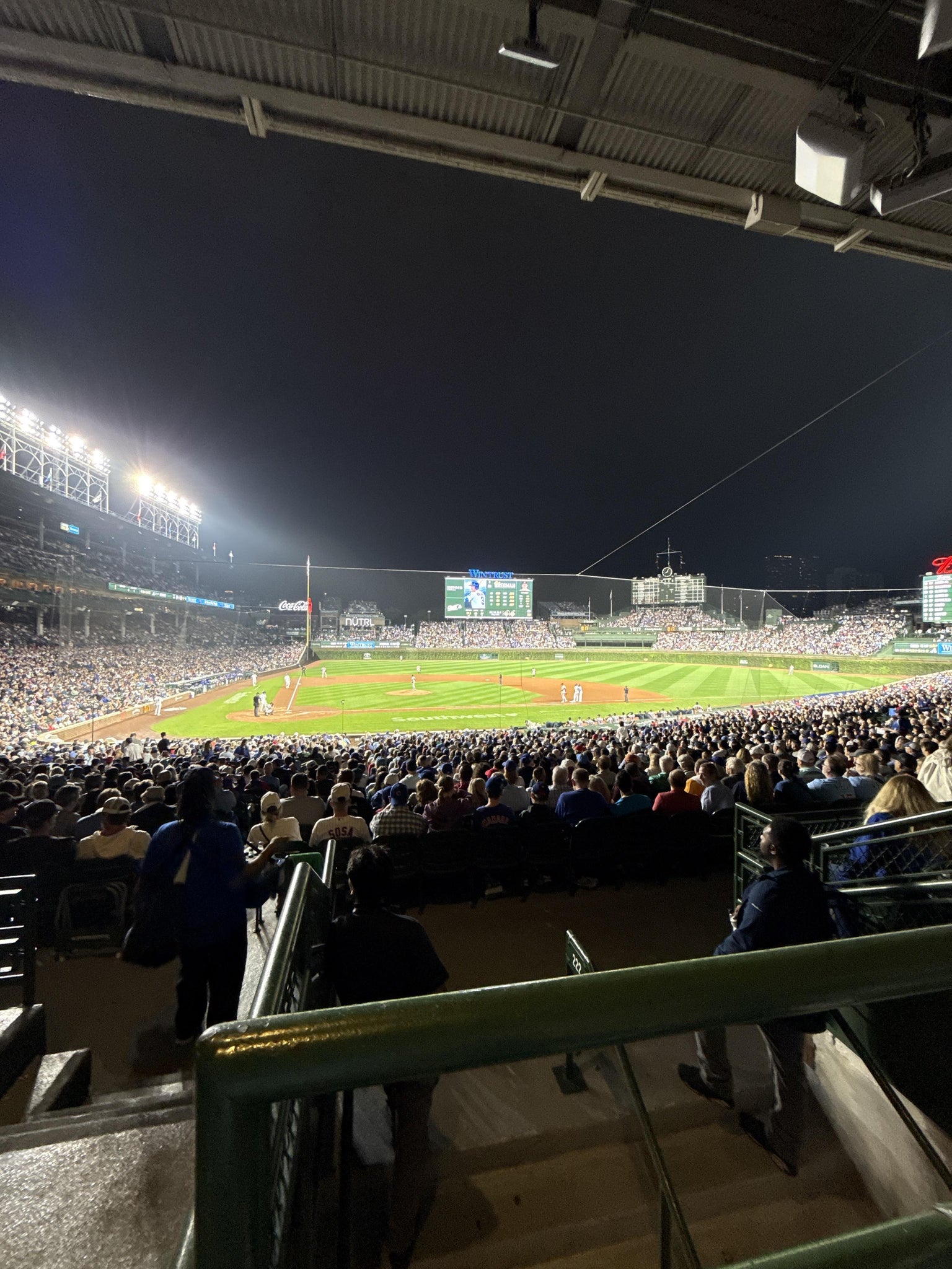 Real Fan View taken from Section 222 at Wrigley Field by Milton R