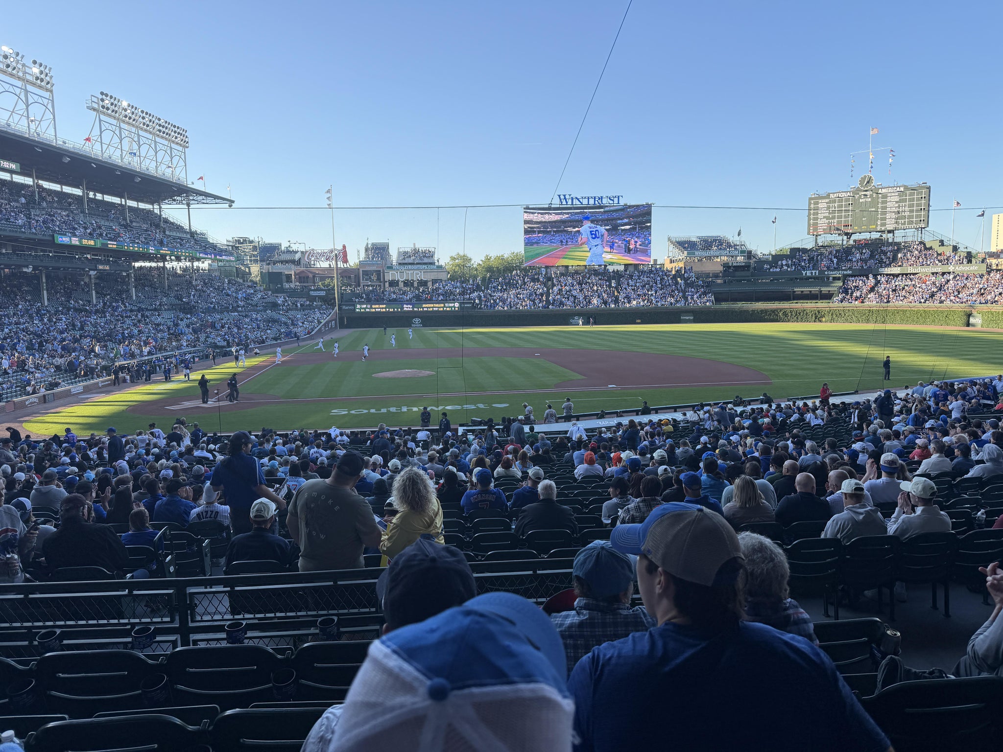 Real Fan View taken from Section 222 at Wrigley Field by Ann D