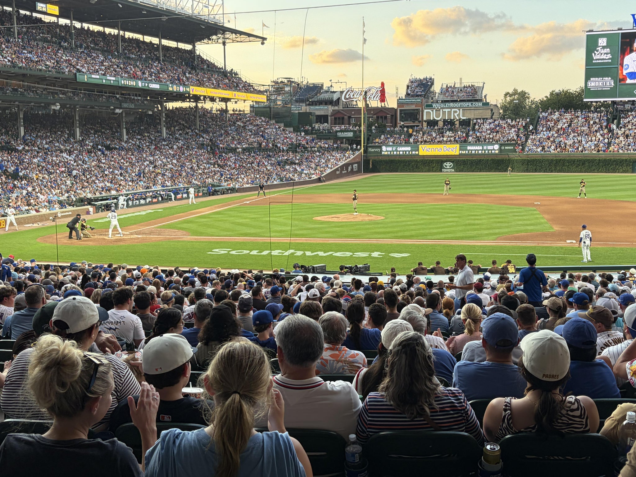 Real Fan View taken from Section 223 at Wrigley Field by Steve O