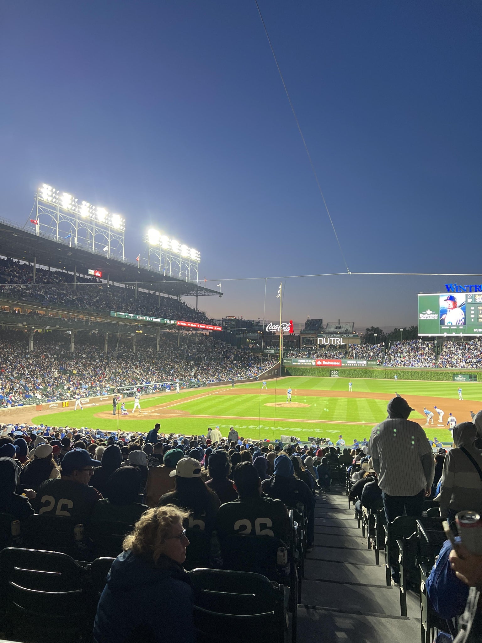 Real Fan View taken from Section 223 at Wrigley Field by Callie B