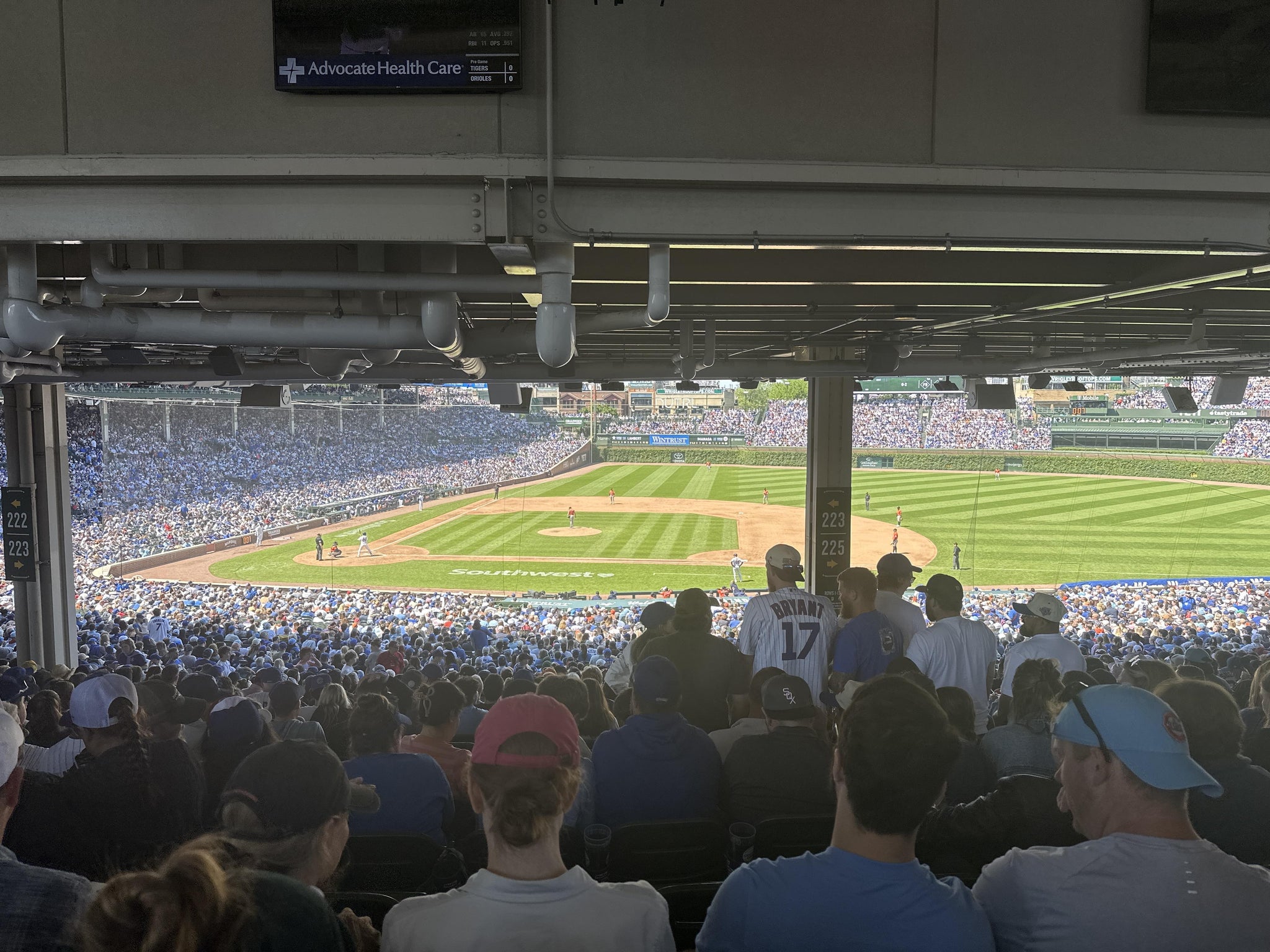Real Fan View taken from Section 223 at Wrigley Field by Jon I