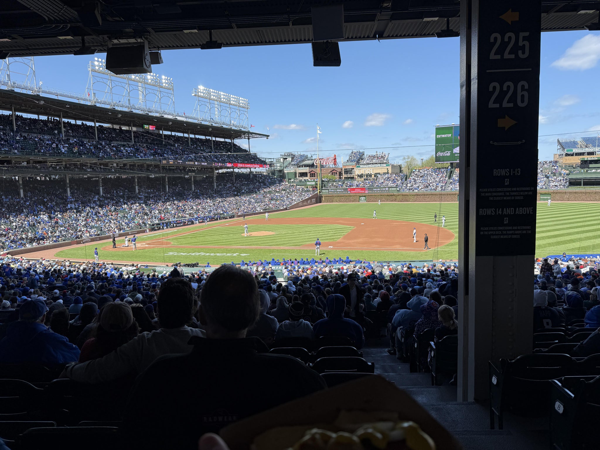 Real Fan View taken from Section 225 at Wrigley Field by James C