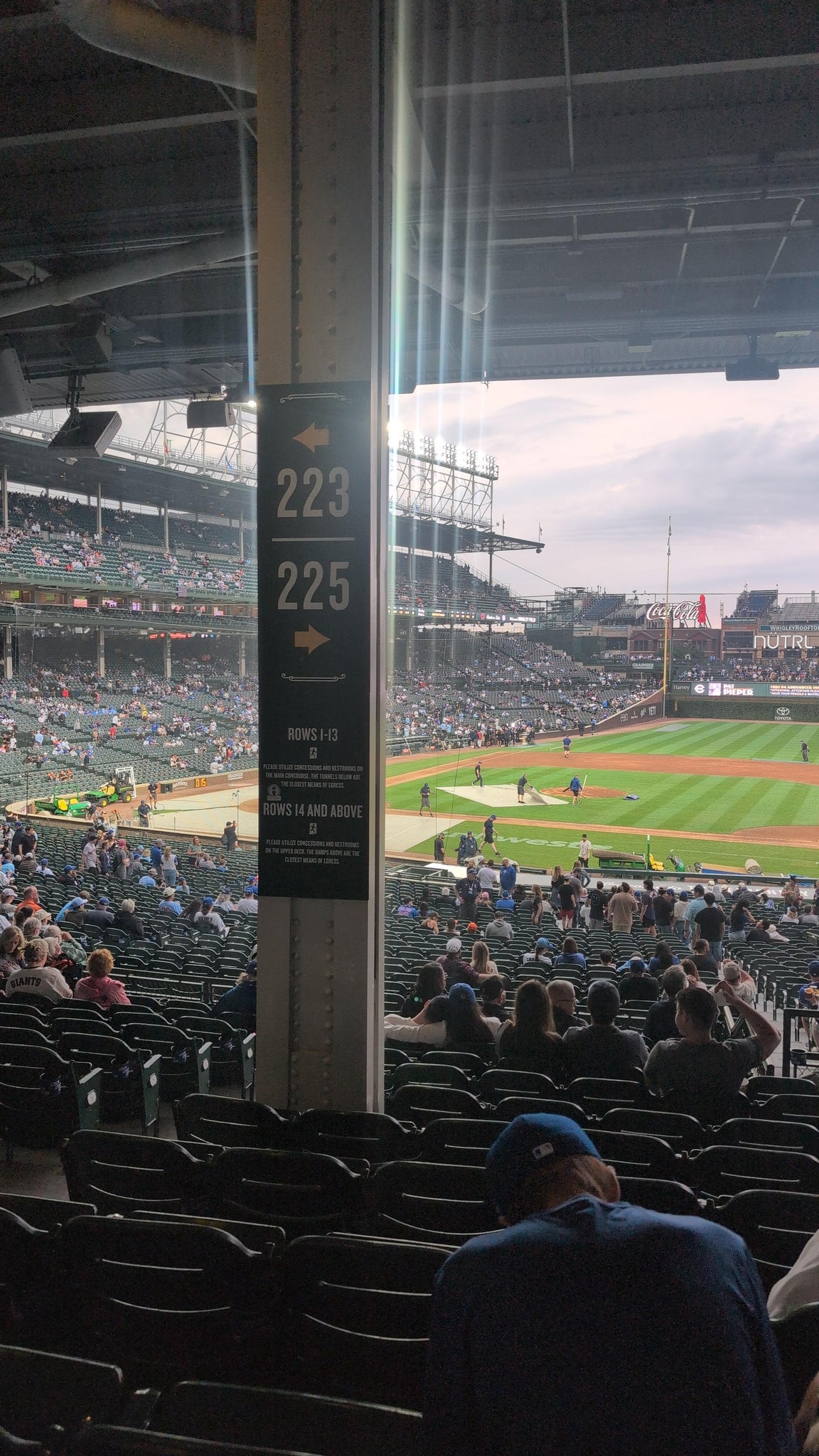 Real Fan View taken from Section 225 at Wrigley Field by Kyle B