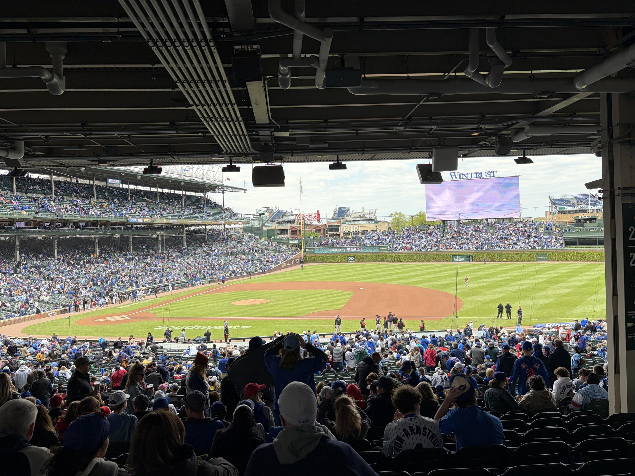 Real Fan View taken from Section 225 at Wrigley Field by Trent G