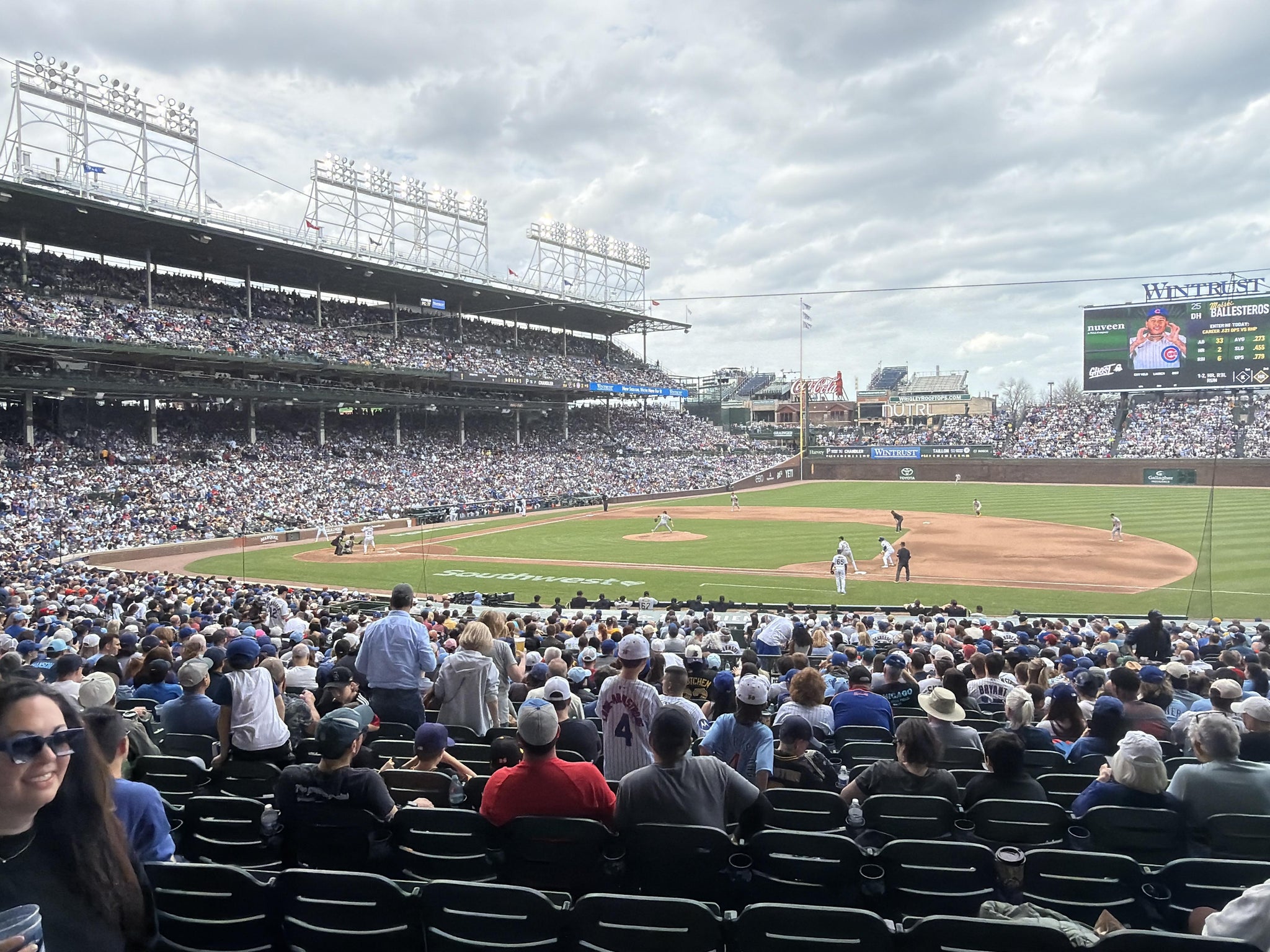 Real Fan View taken from Section 225 at Wrigley Field by Justin A