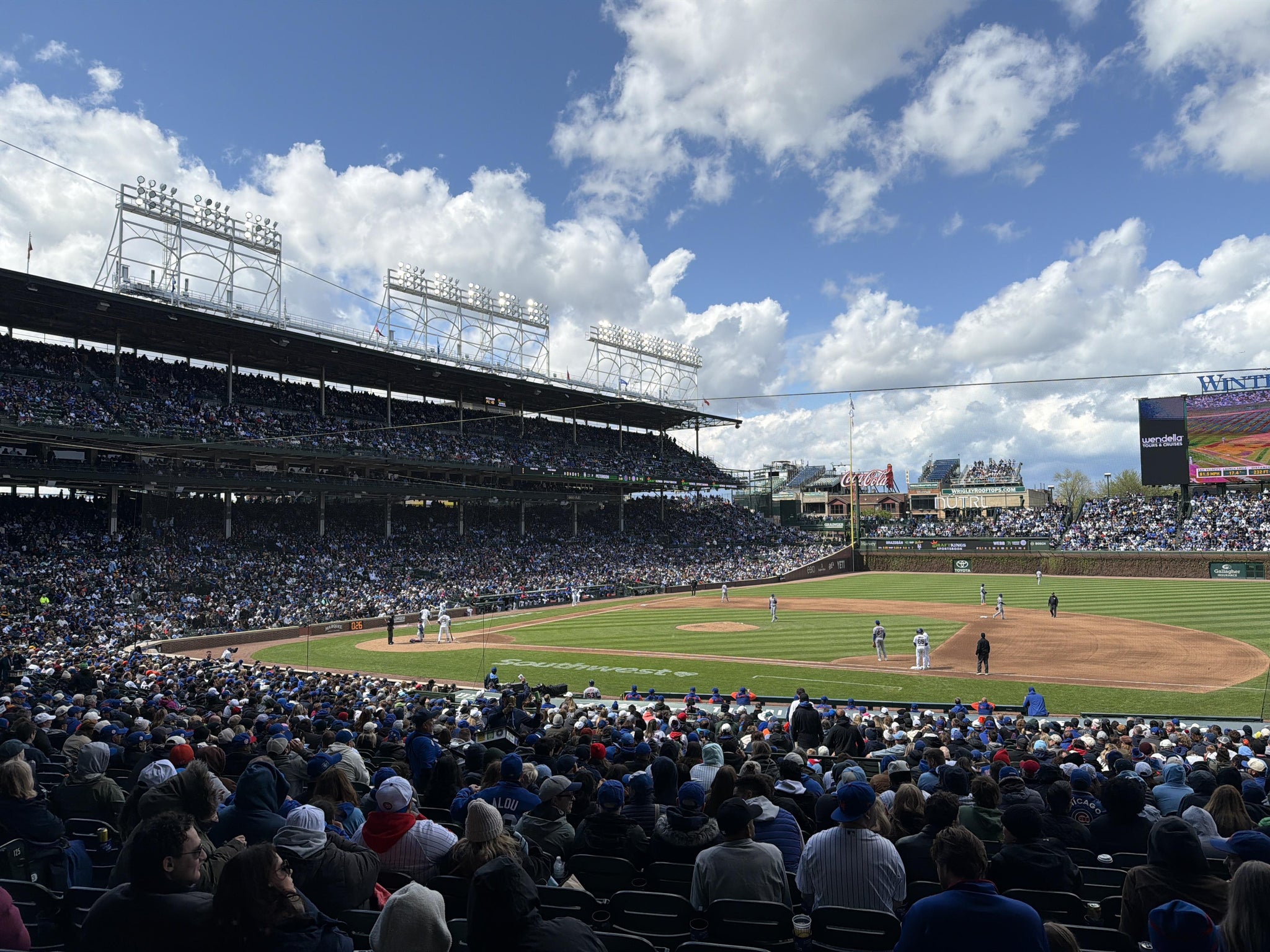Real Fan View taken from Section 225 at Wrigley Field by Justin A