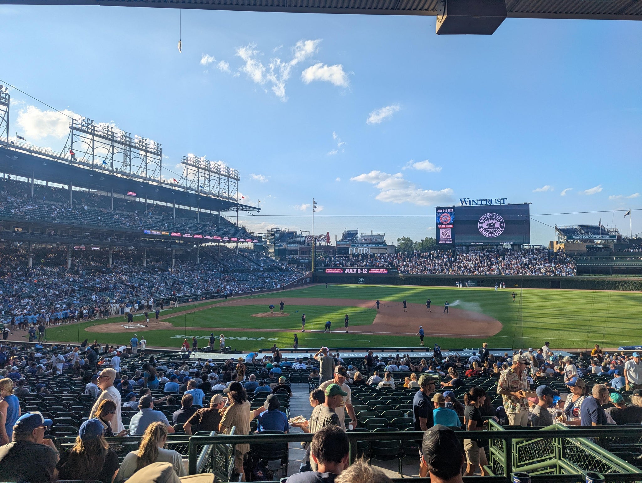 Real Fan View taken from Section 225 at Wrigley Field by Douglas O
