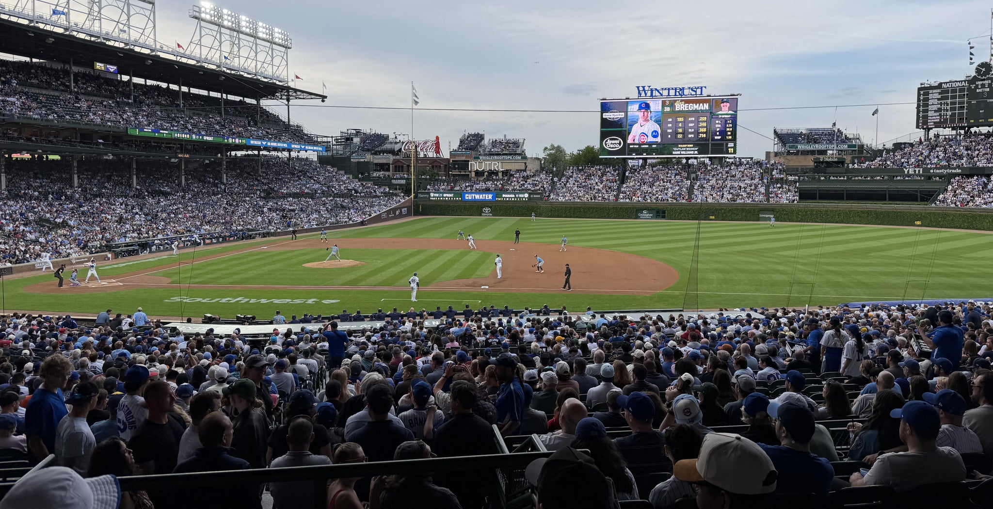 Real Fan View taken from Section 225 at Wrigley Field by Steve F