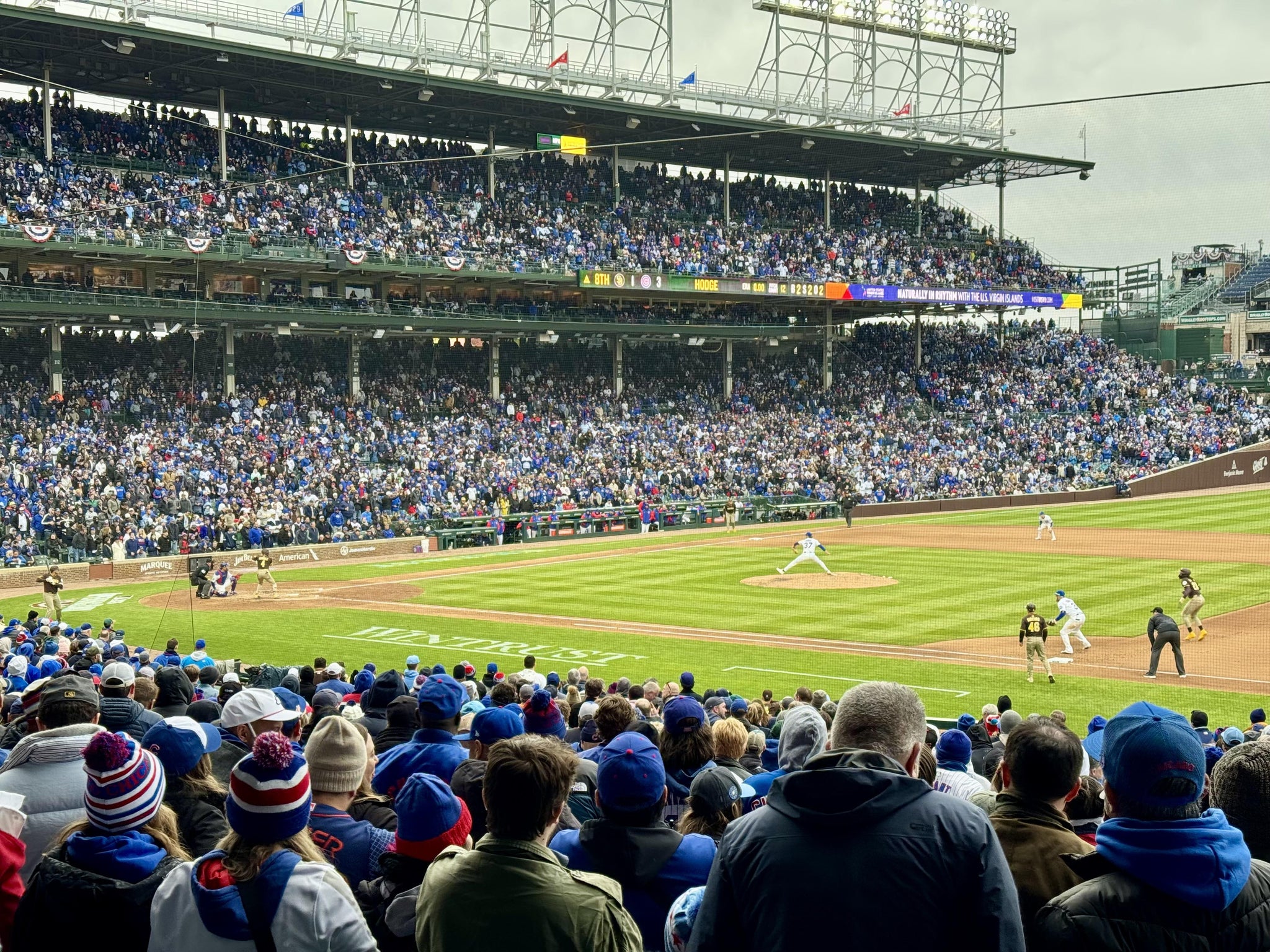 Real Fan View taken from Section 226 at Wrigley Field by Brian M