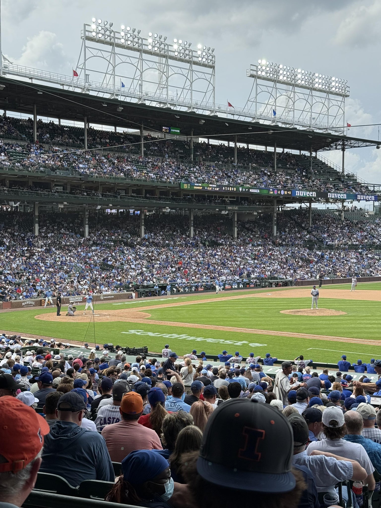 Real Fan View taken from Section 226 at Wrigley Field by Brady C