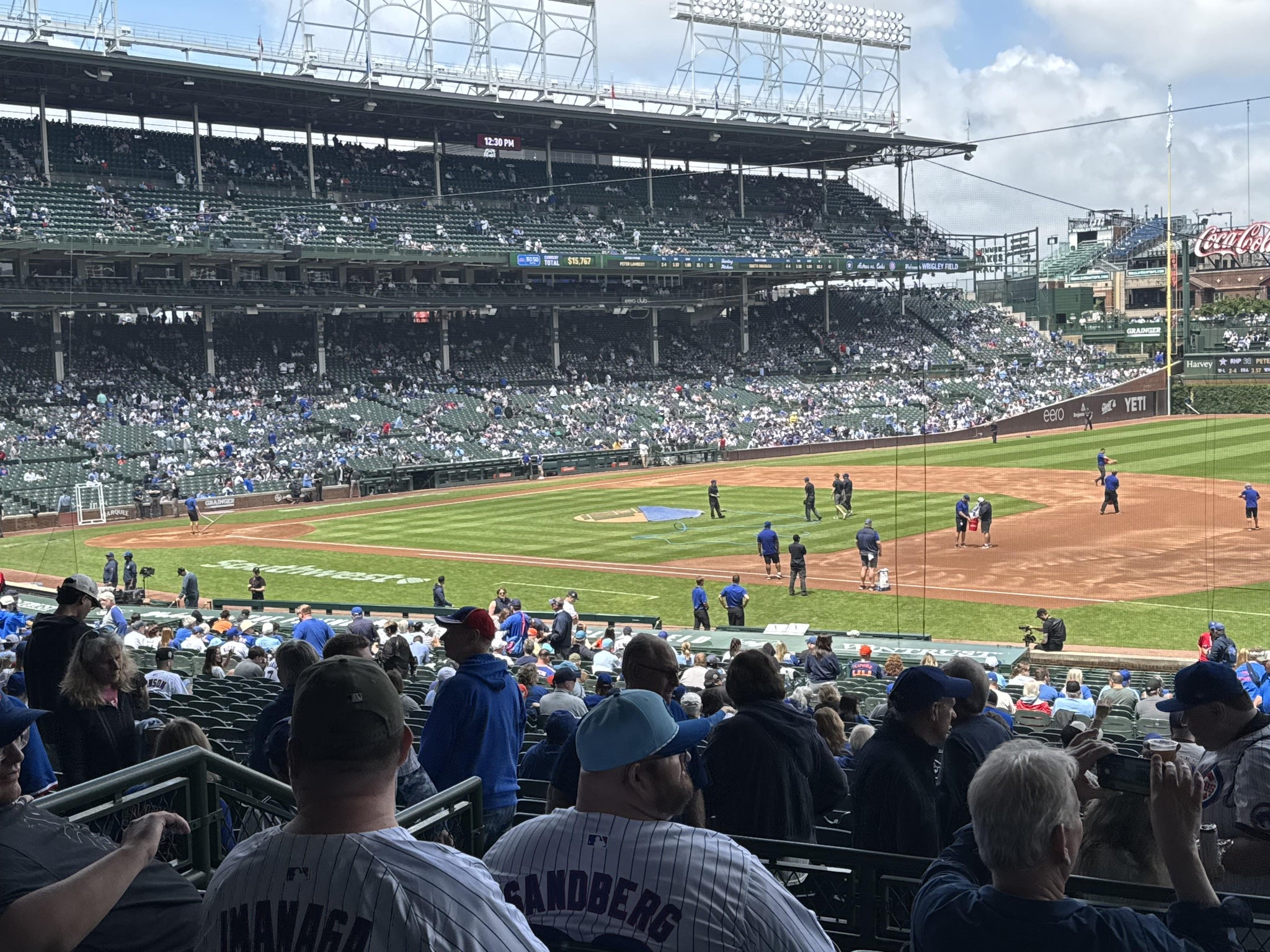 Real Fan View taken from Section 227 at Wrigley Field by Alfred W