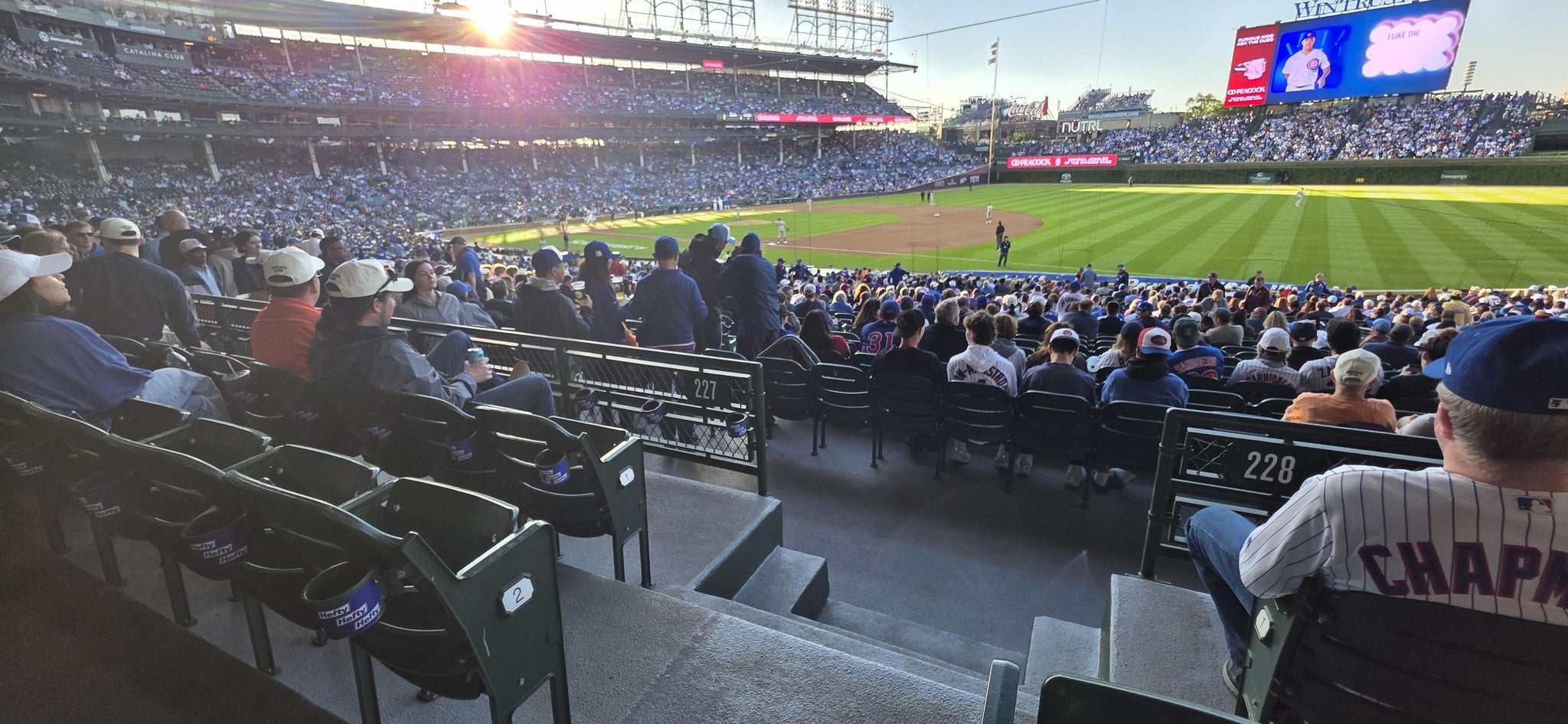 Real Fan View taken from Section 228 at Wrigley Field by Mike P