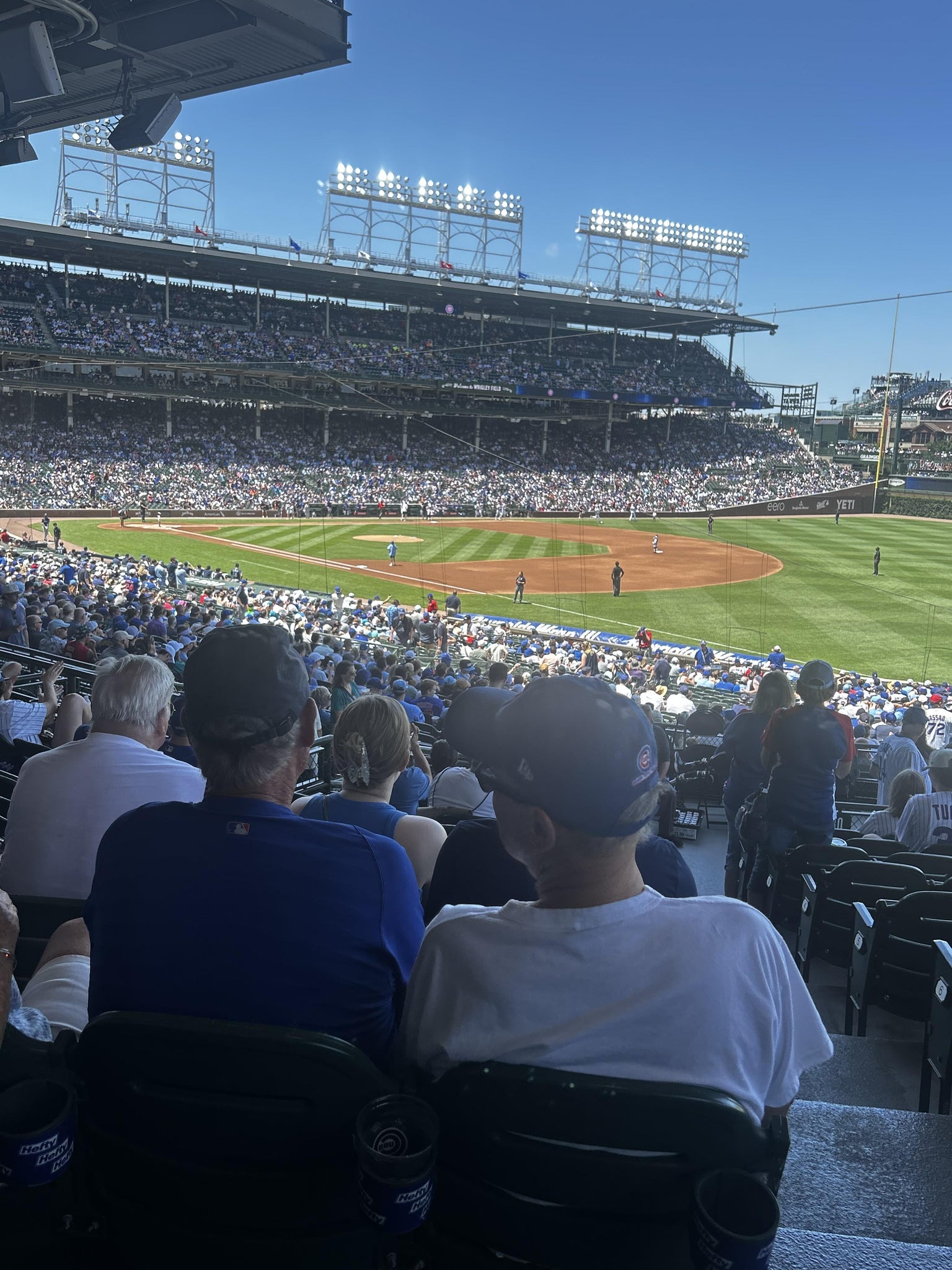 Real Fan View taken from Section 229 at Wrigley Field by Dave T