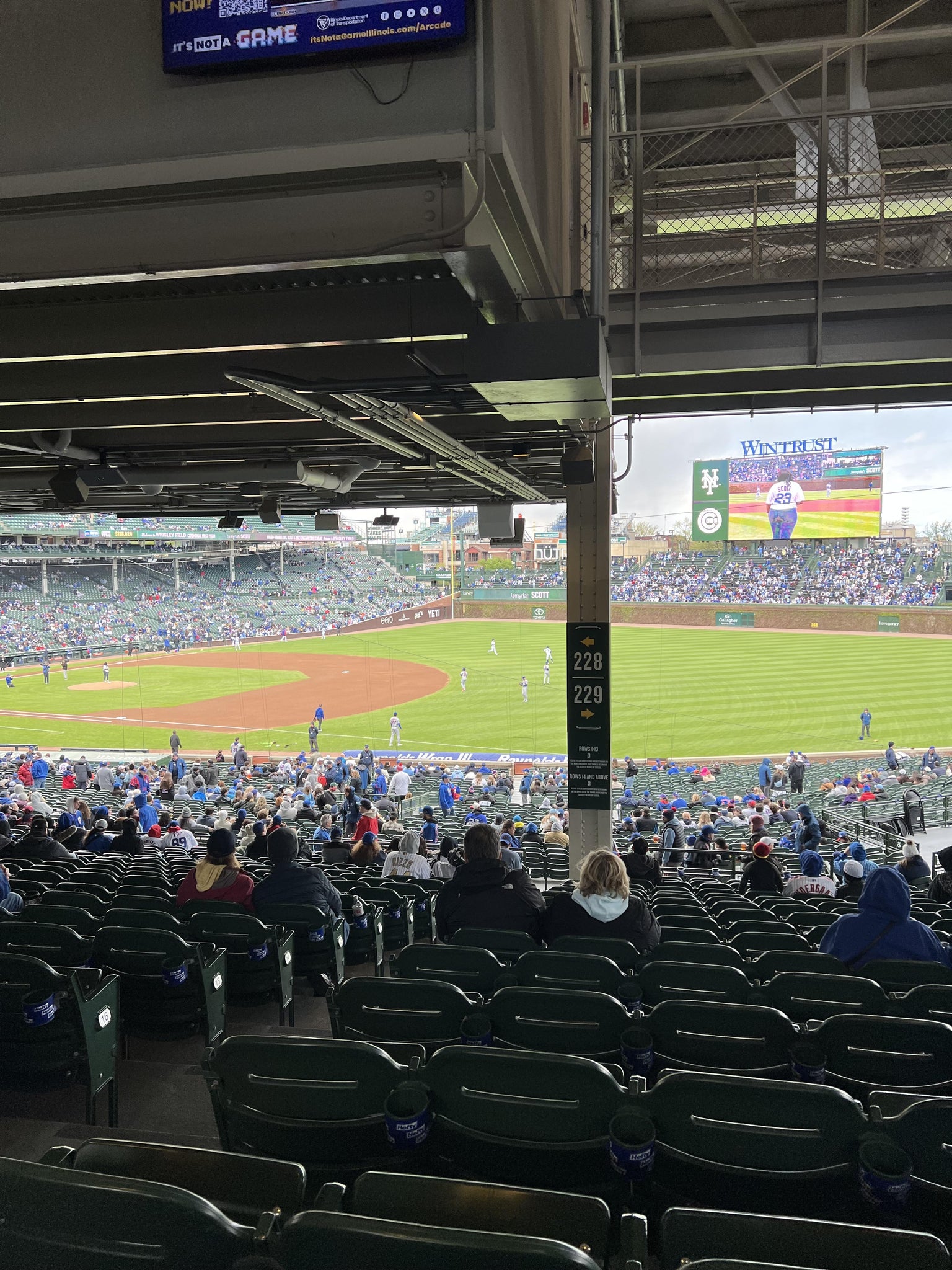 Real Fan View taken from Section 229 at Wrigley Field by Shane B