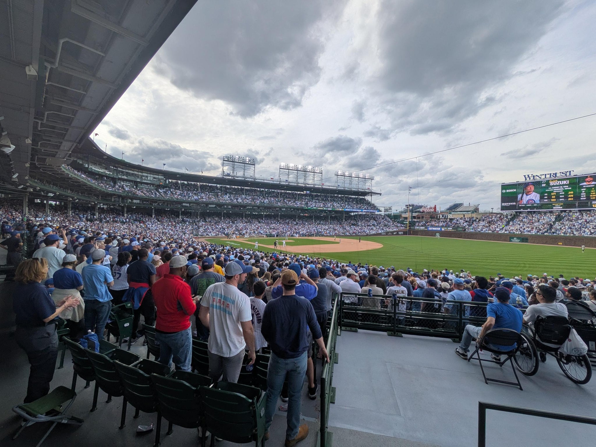 Real Fan View taken from Section 230 at Wrigley Field by Katsuyuki H