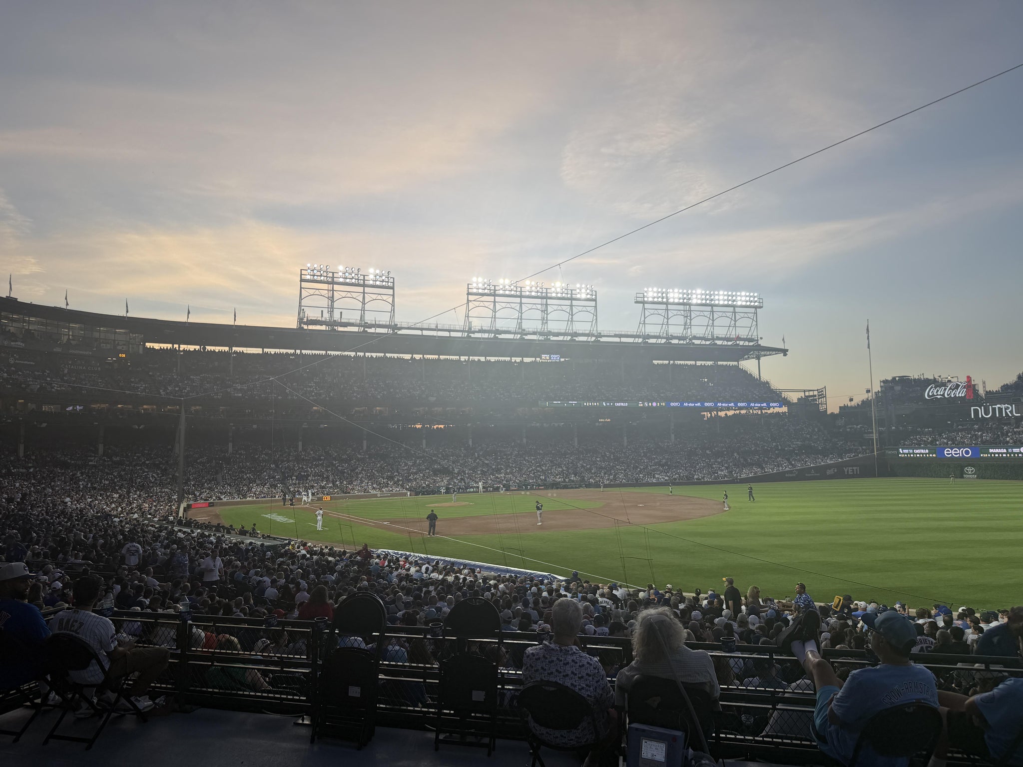 Real Fan View taken from Section 231 at Wrigley Field by Marty H