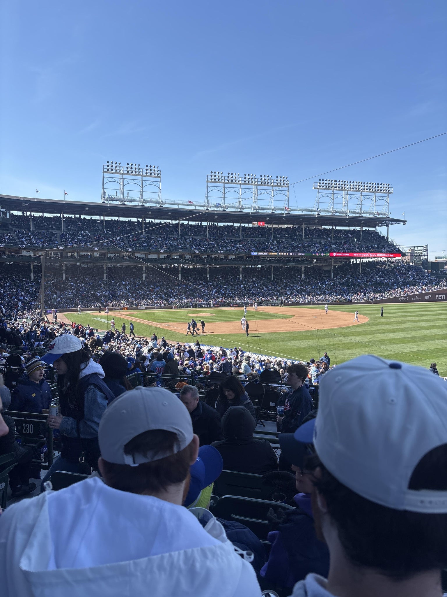 Real Fan View taken from Section 231 at Wrigley Field by Nicholas C