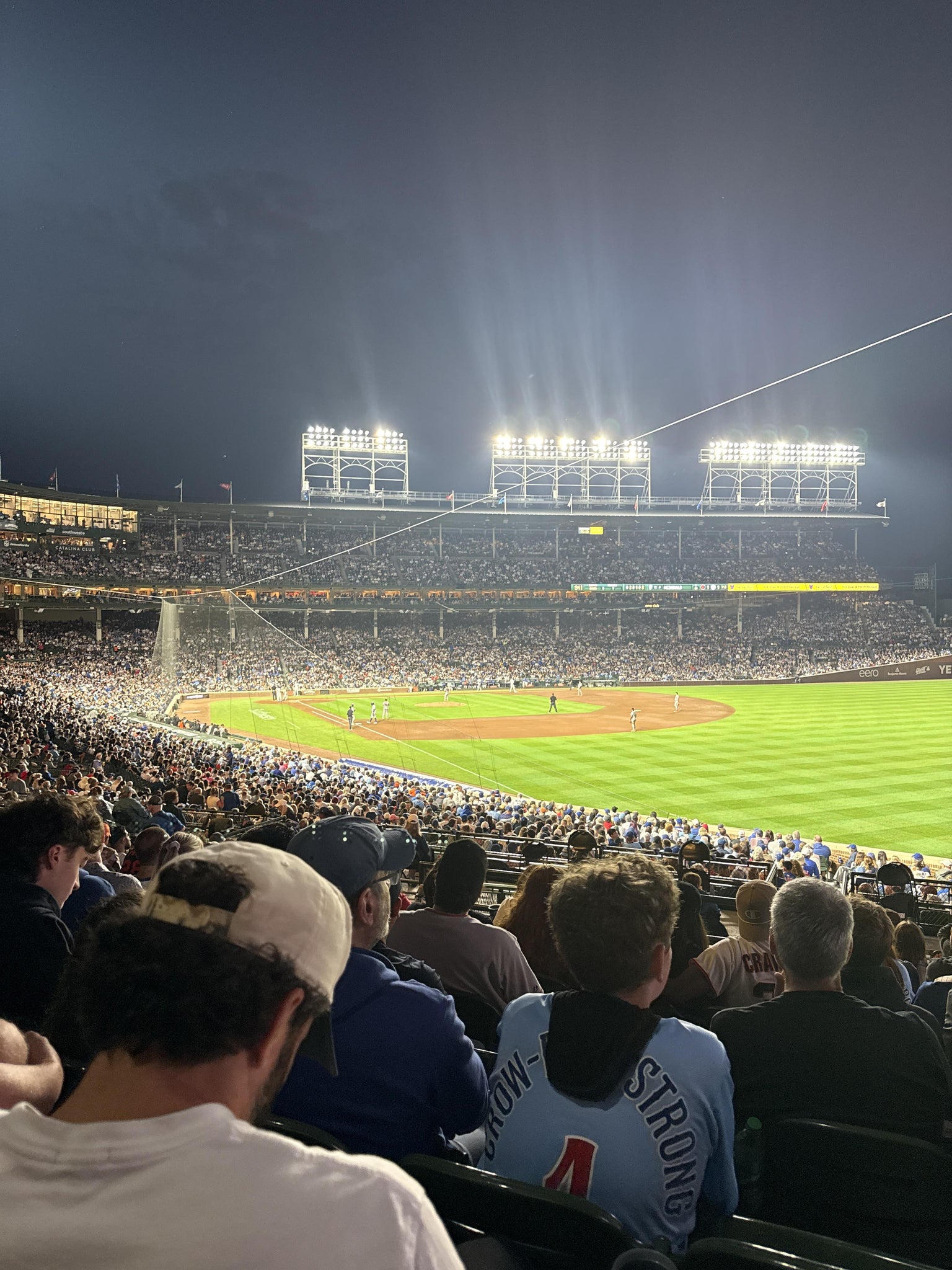 Real Fan View taken from Section 232 at Wrigley Field by Shannon D